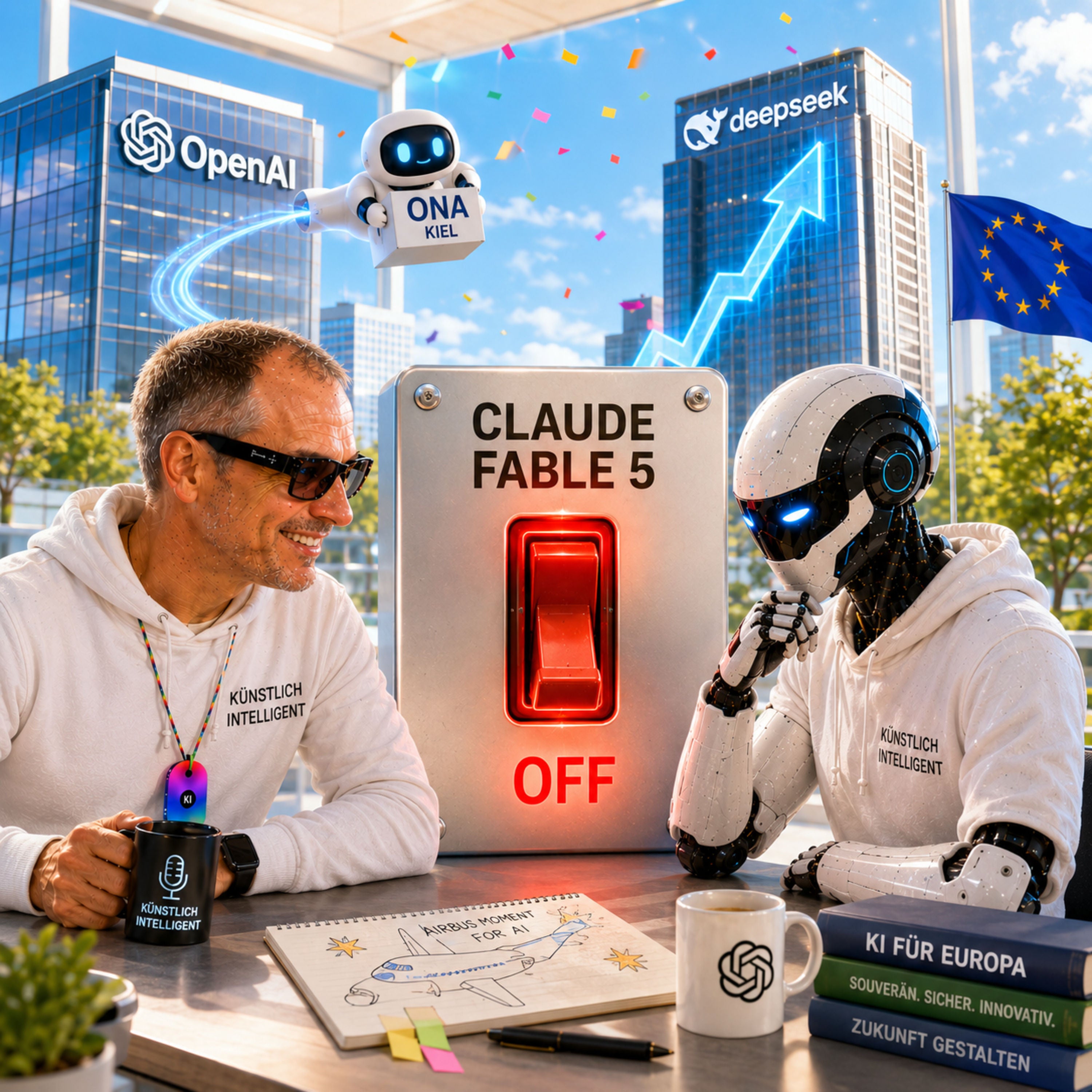 OpenAI kauft deutsches Startup Ona | US-Regierung nimmt Claude Fable 5 vom Netz | Mario Voigt & Digitalminister Wildberger nutzen heimlich KI | DeepSeek mit 50 Mrd Bewertung