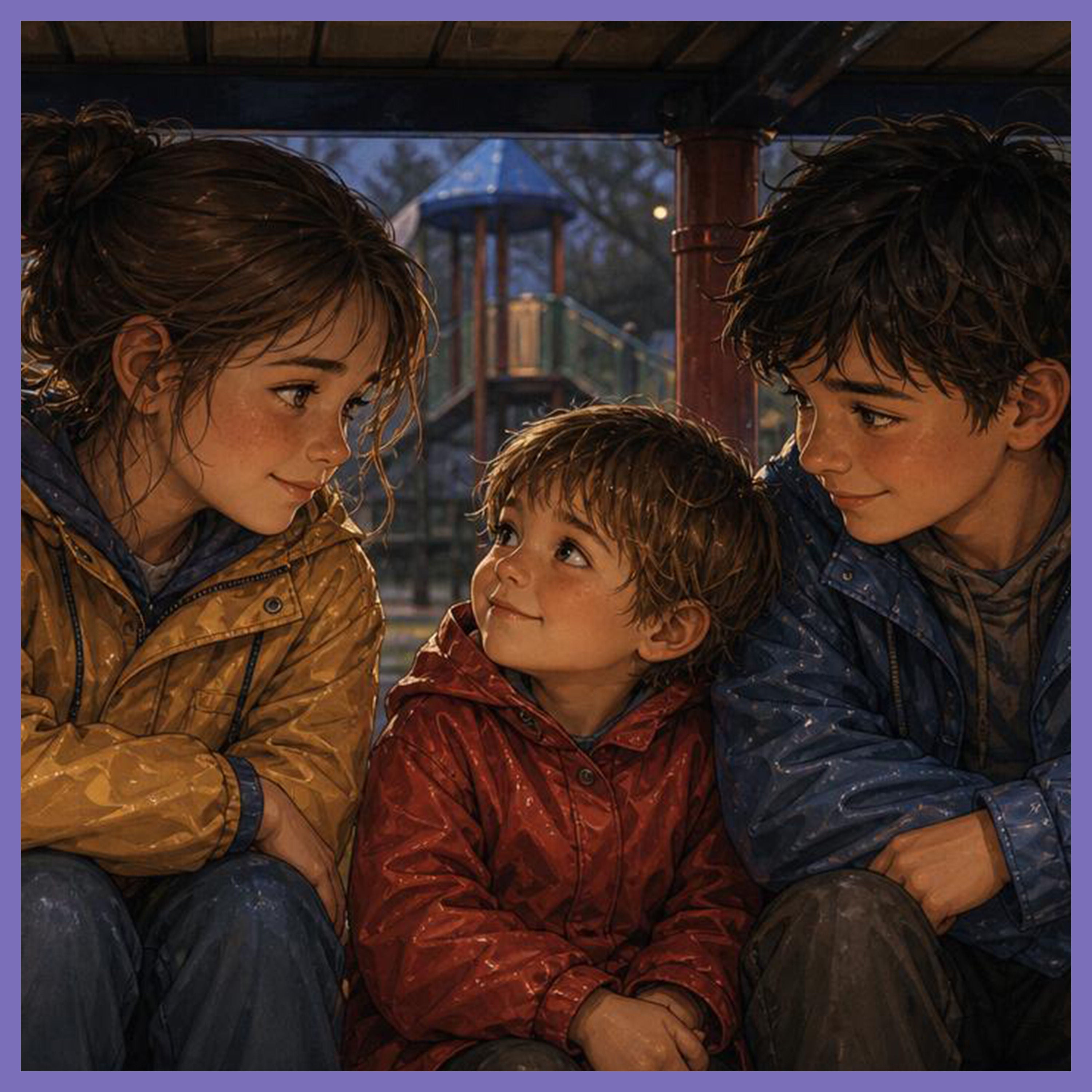Leni und Finn bleiben im Regen – Gute Nacht Geschichte für Kinder