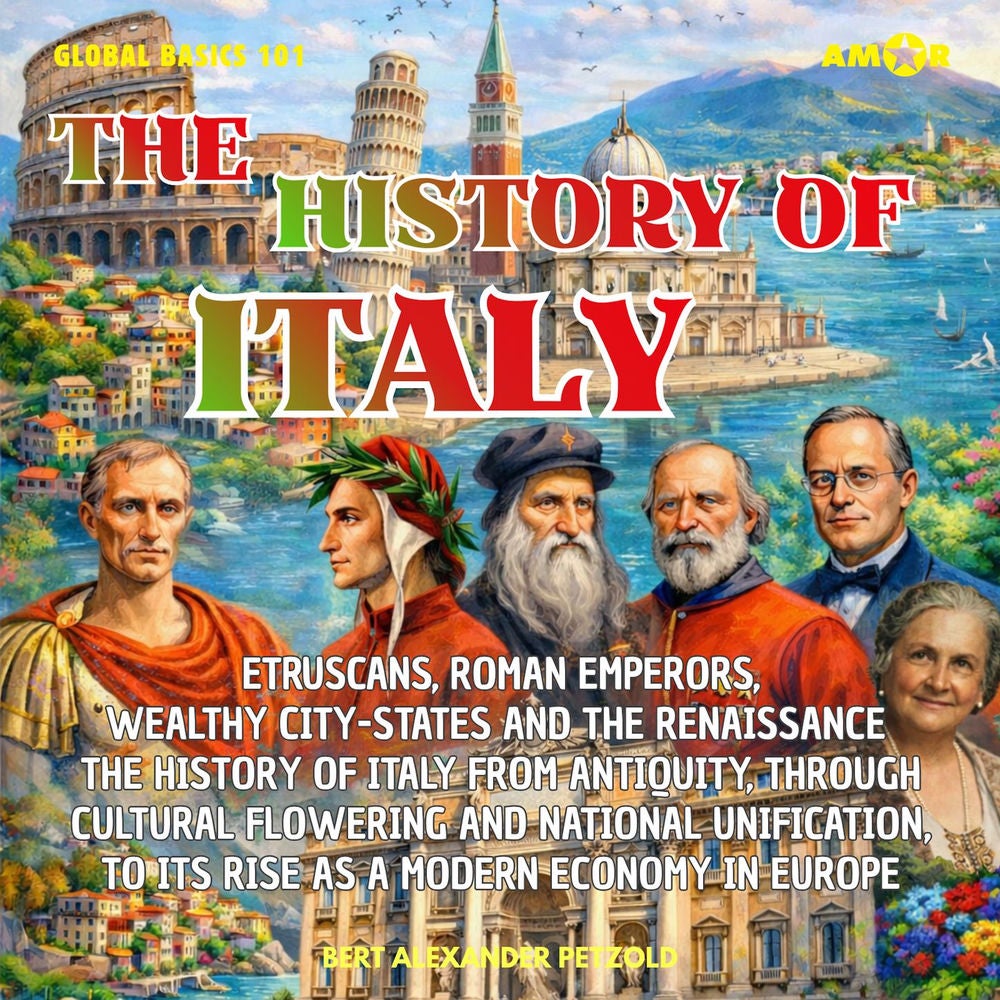The History of Italy - Etruscans, Roman Emperors, Wealthy City-States and the Renaissance - From Antiquity, through Cultural Flowe