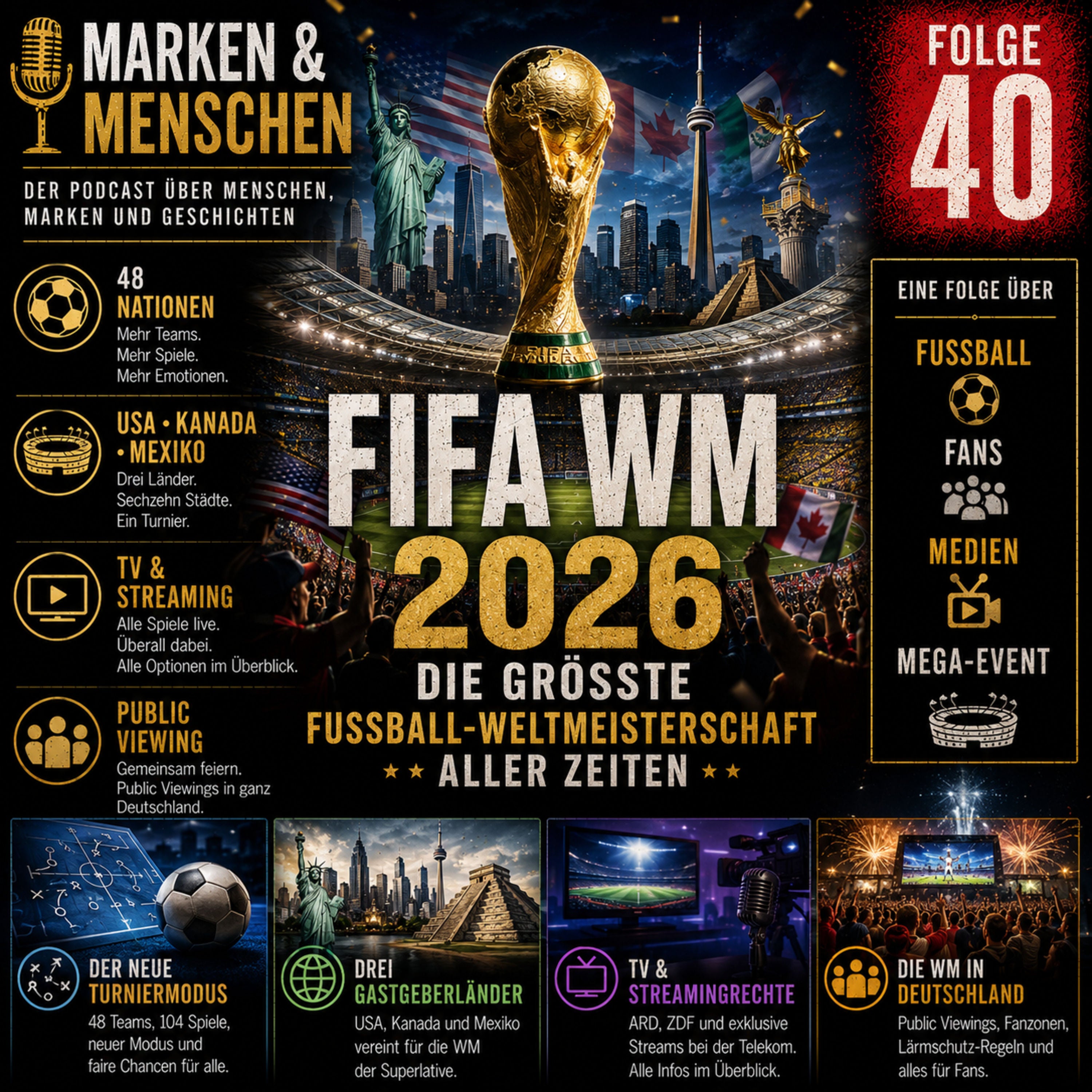 FIFA WM 2026: Die größte Weltmeisterschaft aller Zeiten