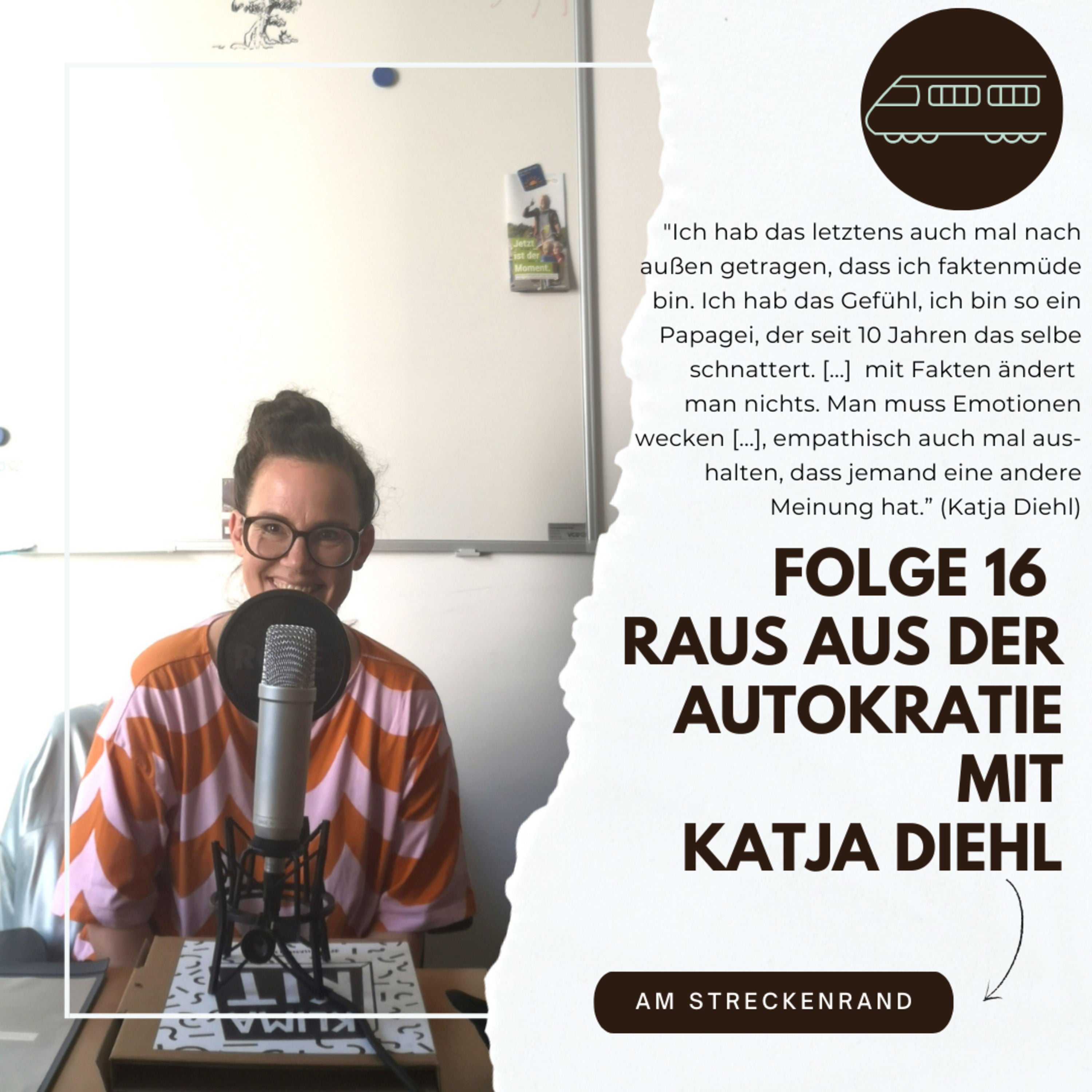 Mit Katja Diehl raus aus der Autokratie. Menschenfreundliche Mobilität und wie die Verkehrswende sozial und ökologisch gerecht aussehen kann.