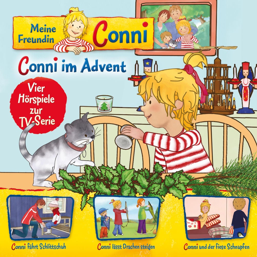 10: Conni im Advent / Conni fährt Schlittschuh / Conni lässt Drachen steigen / Conni und der fiese Schnupfen (Vier Hörspiele zur T