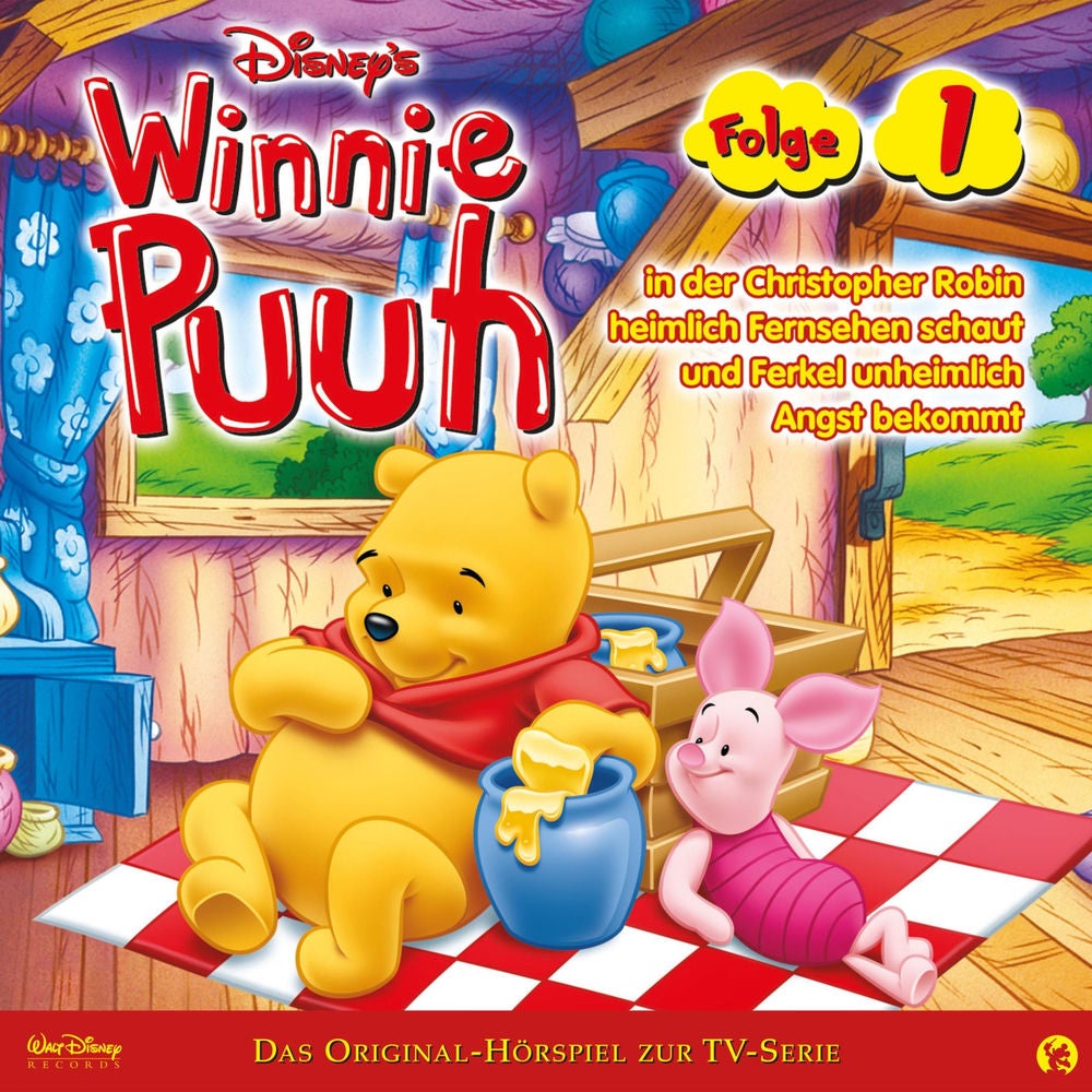 01: Winnie Puuh in der Christopher Robin heimlich Fernsehen schaut und Ferkel unheimlich Angst bekommt (Hörspiel zur Disney TV-Ser