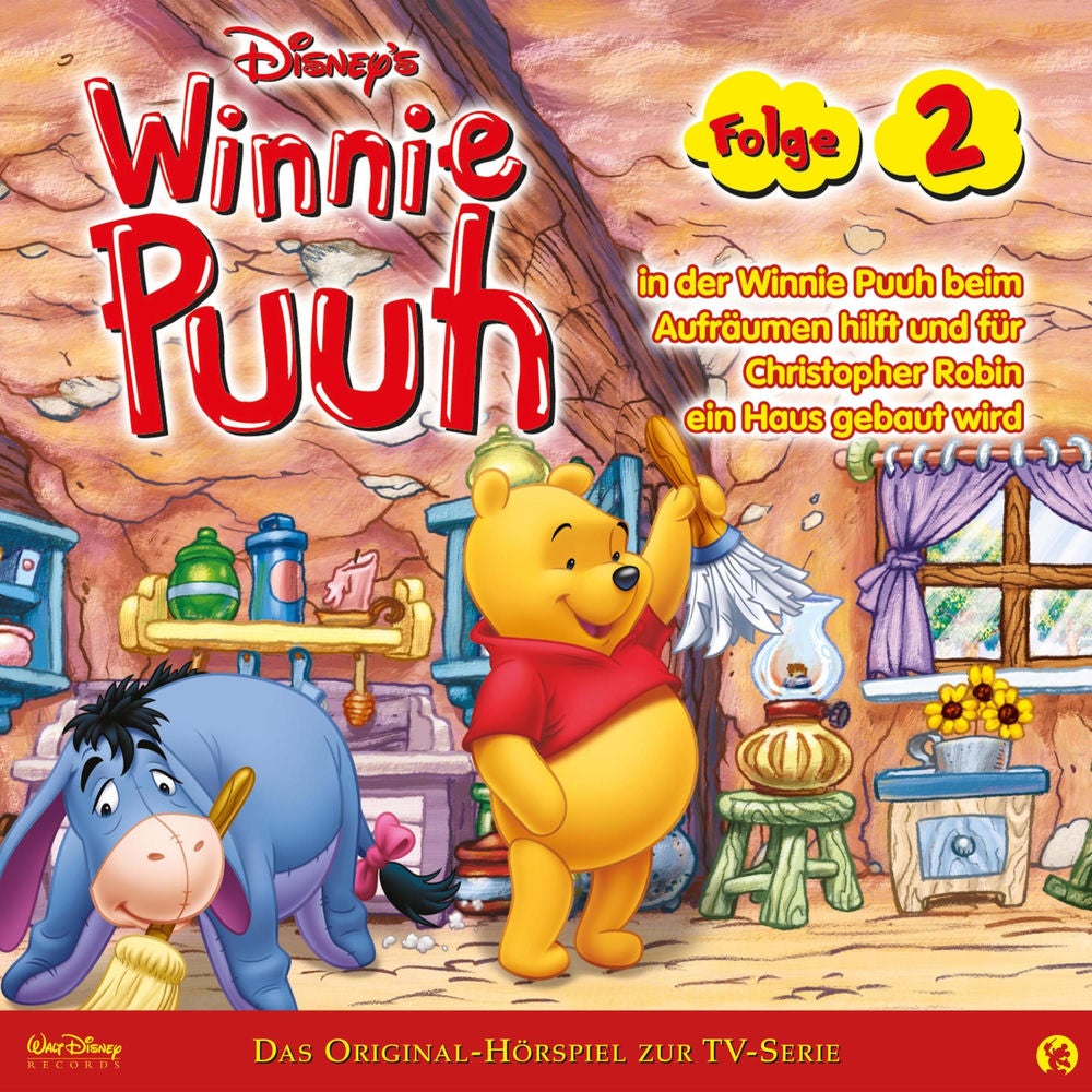 02: Winnie Puuh in der Winnie Puuh beim Aufräumen hilft und für Christopher Robin ein Haus gebaut wird (Hörspiel zur Disney TV-Ser