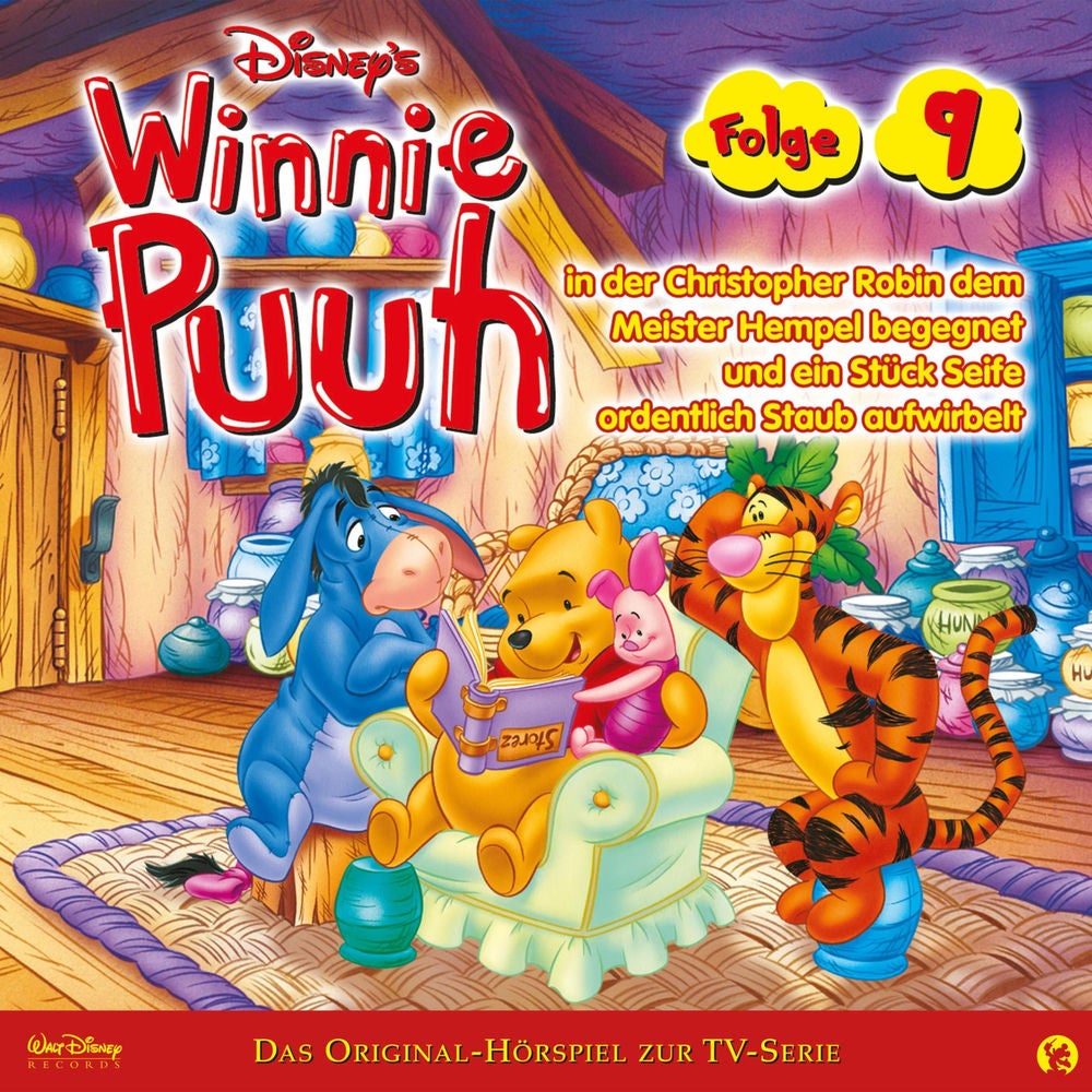 09: Winnie Puuh in der Christopher Robin dem Meister Hempel begegnet und ein Stück Seife ordentlich Staub aufwirbelt (Hörspiel zur