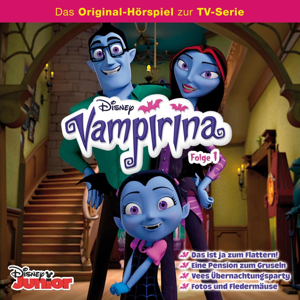 01: Das ist ja zum Flattern! / Eine Pension zum Gruseln / Vees Übernachtungsparty / Fotos und Fledermäuse (Hörspiel zur Disney TV-