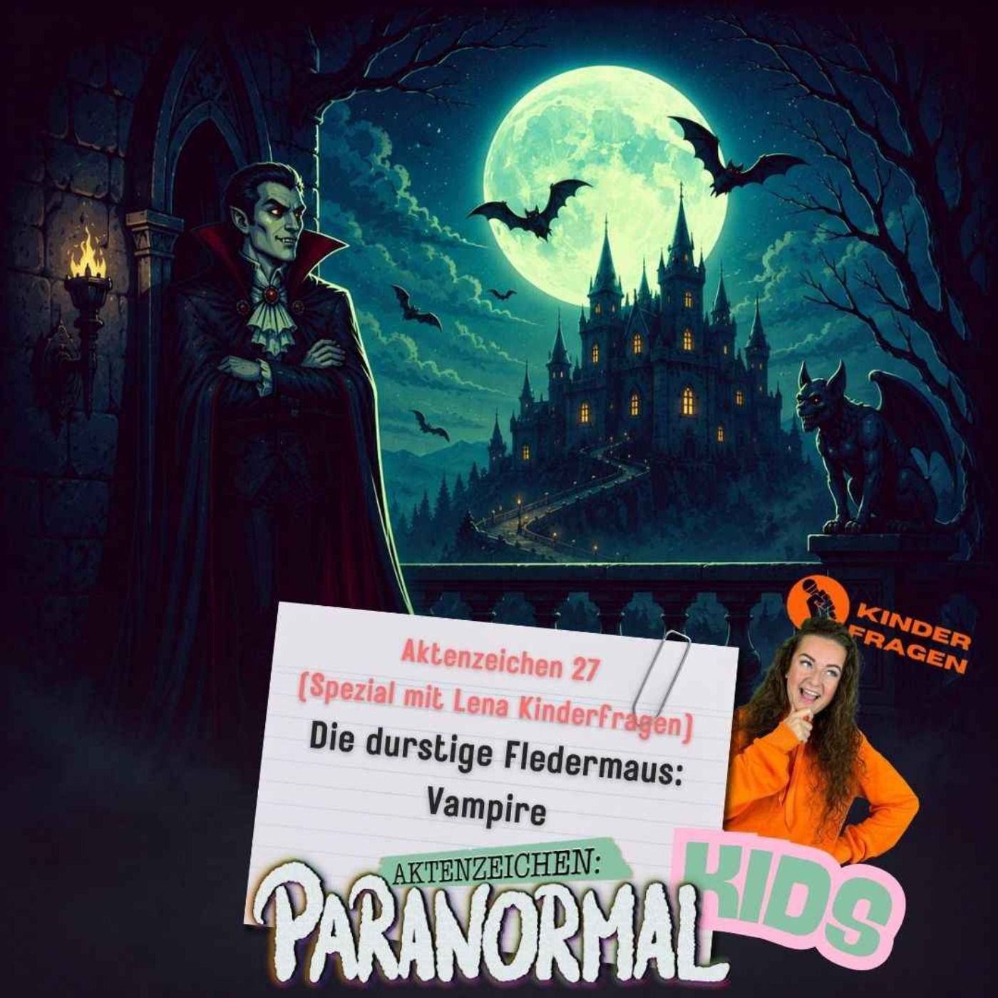AZ KIDS #27 - Die durstige Fledermaus: Vampire | mit Lena Kinderfragen
