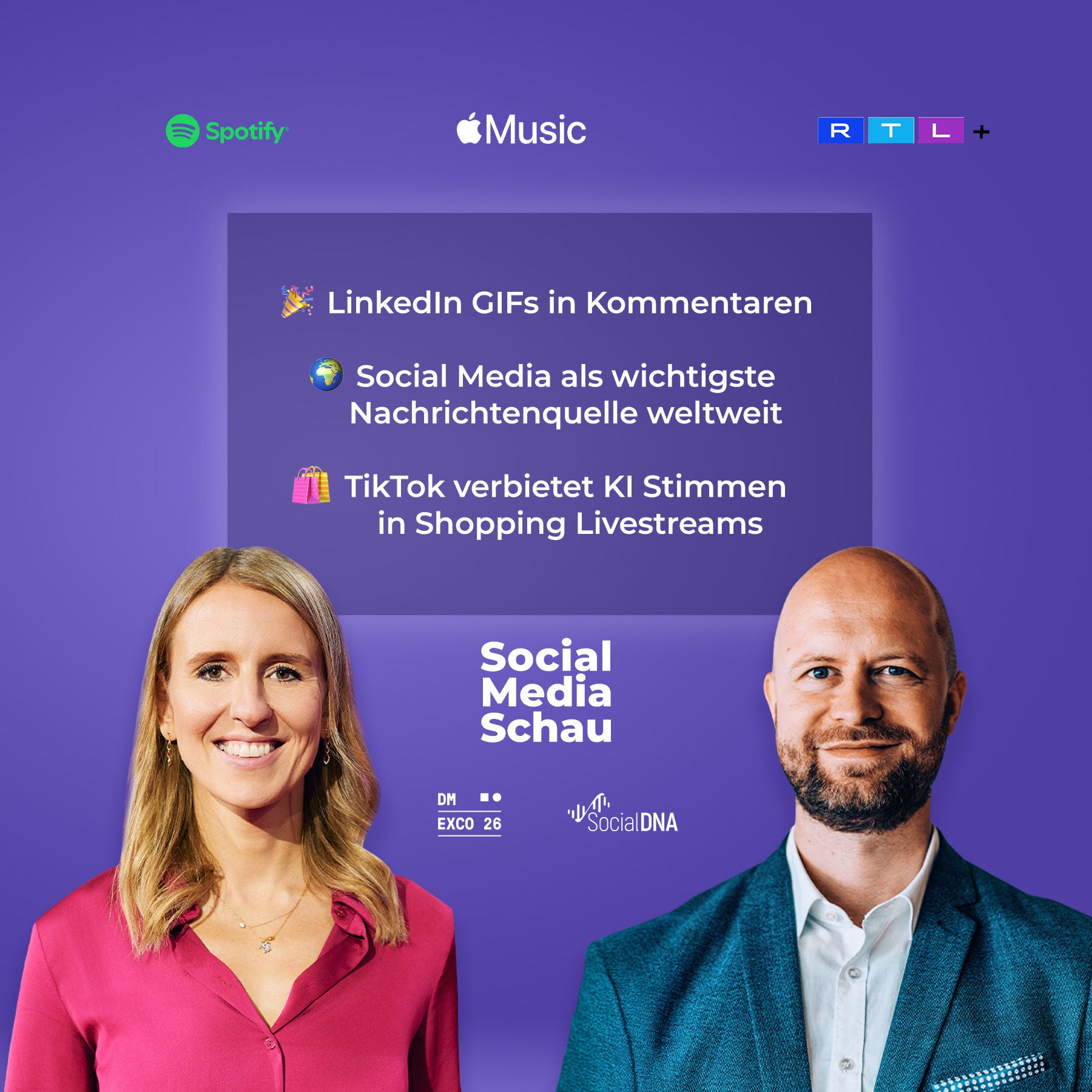 LinkedIn entdeckt GIFs | Social Media wird zur Nachrichtenquelle | TikTok bremst KI im Live Shopping #SMS10