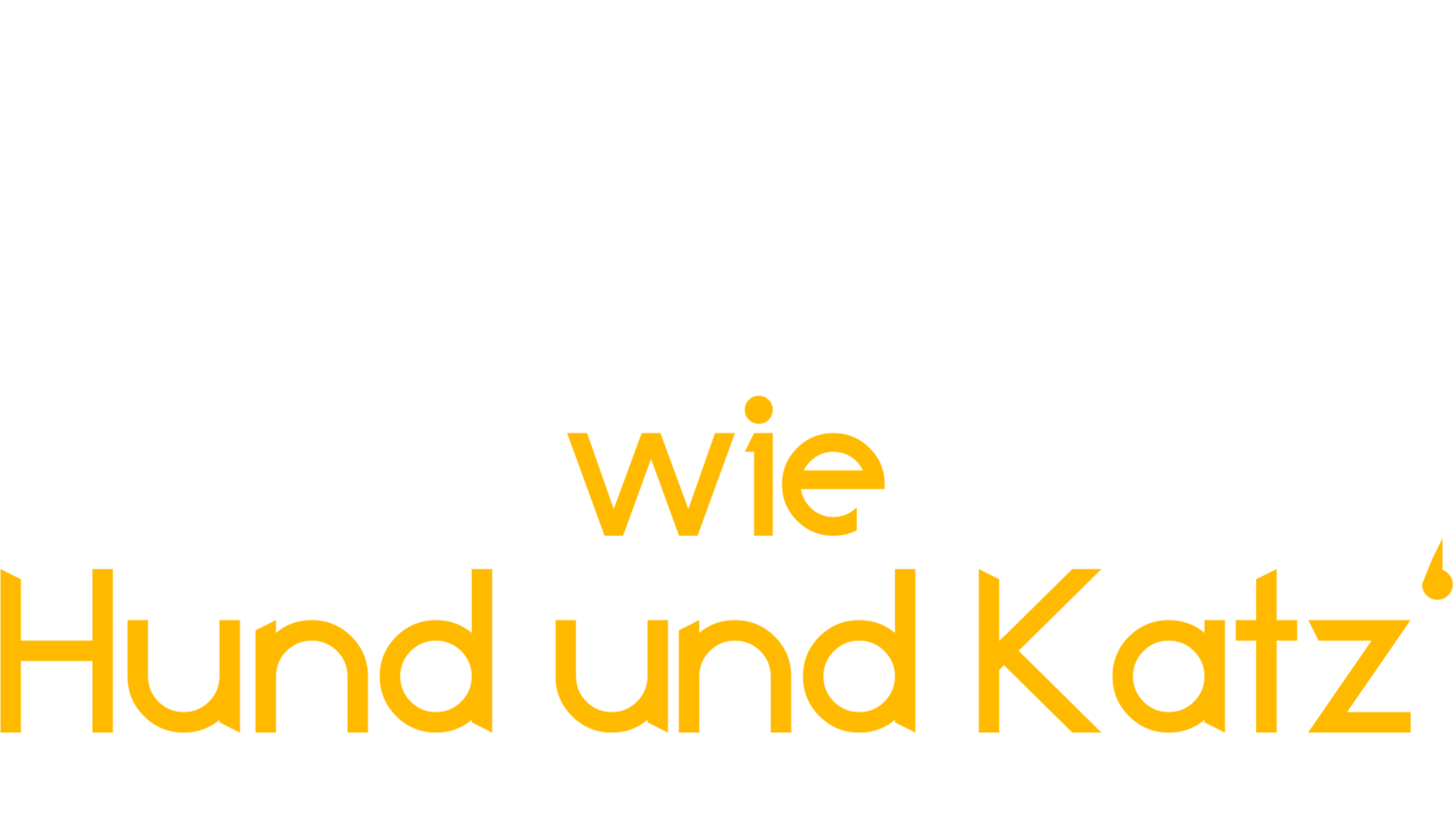 Zwei wie Hund und Katz'