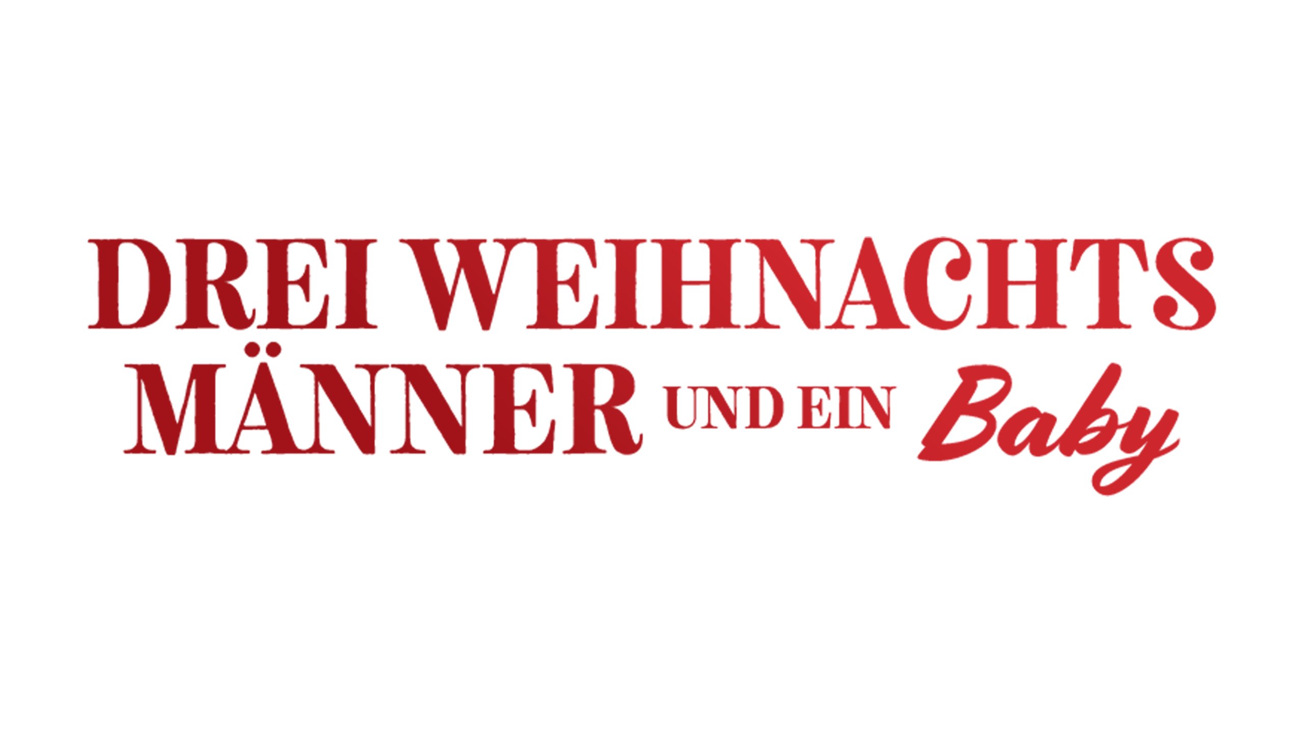 Drei Weihnachtsmänner und ein Baby