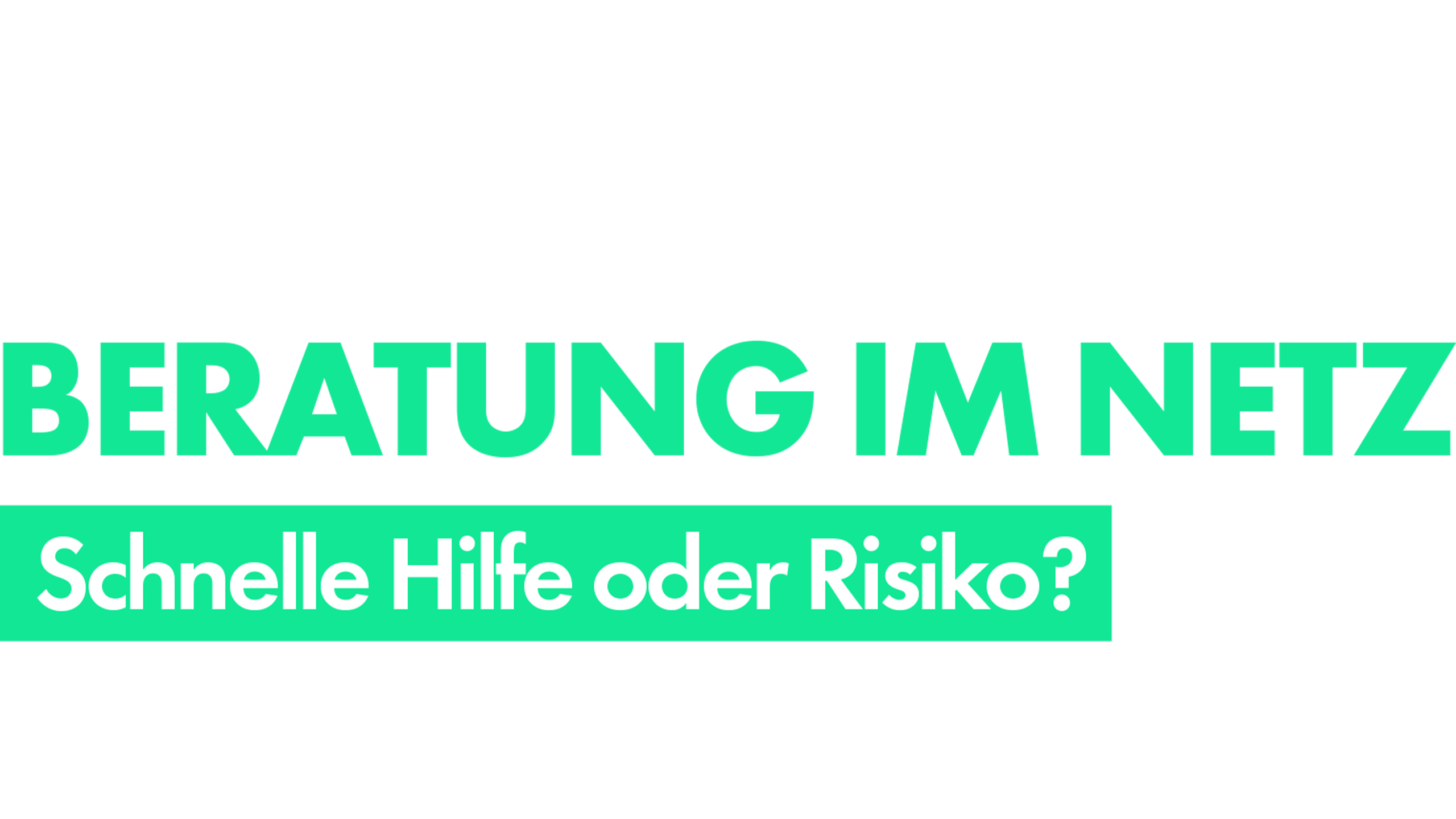 Psychologische Beratung im Netz: Schnelle Hilfe oder Risiko?