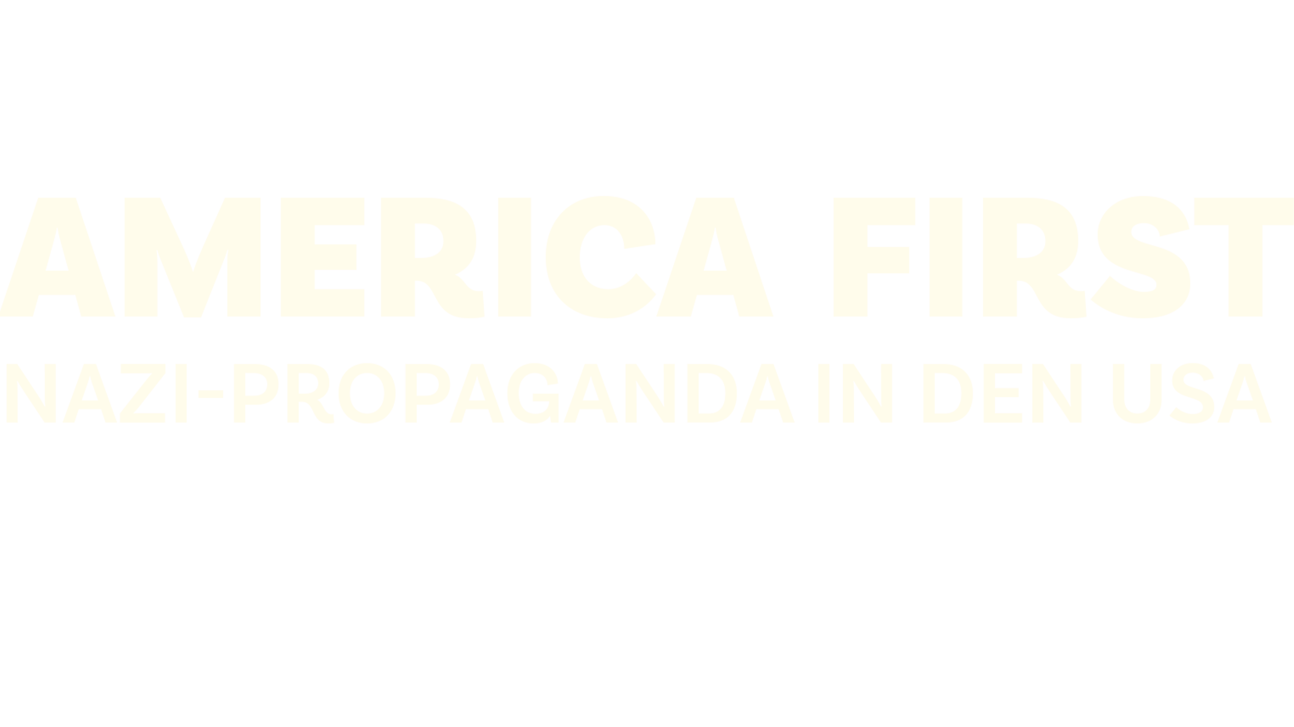 America First - Nazi-Propaganda in den USA