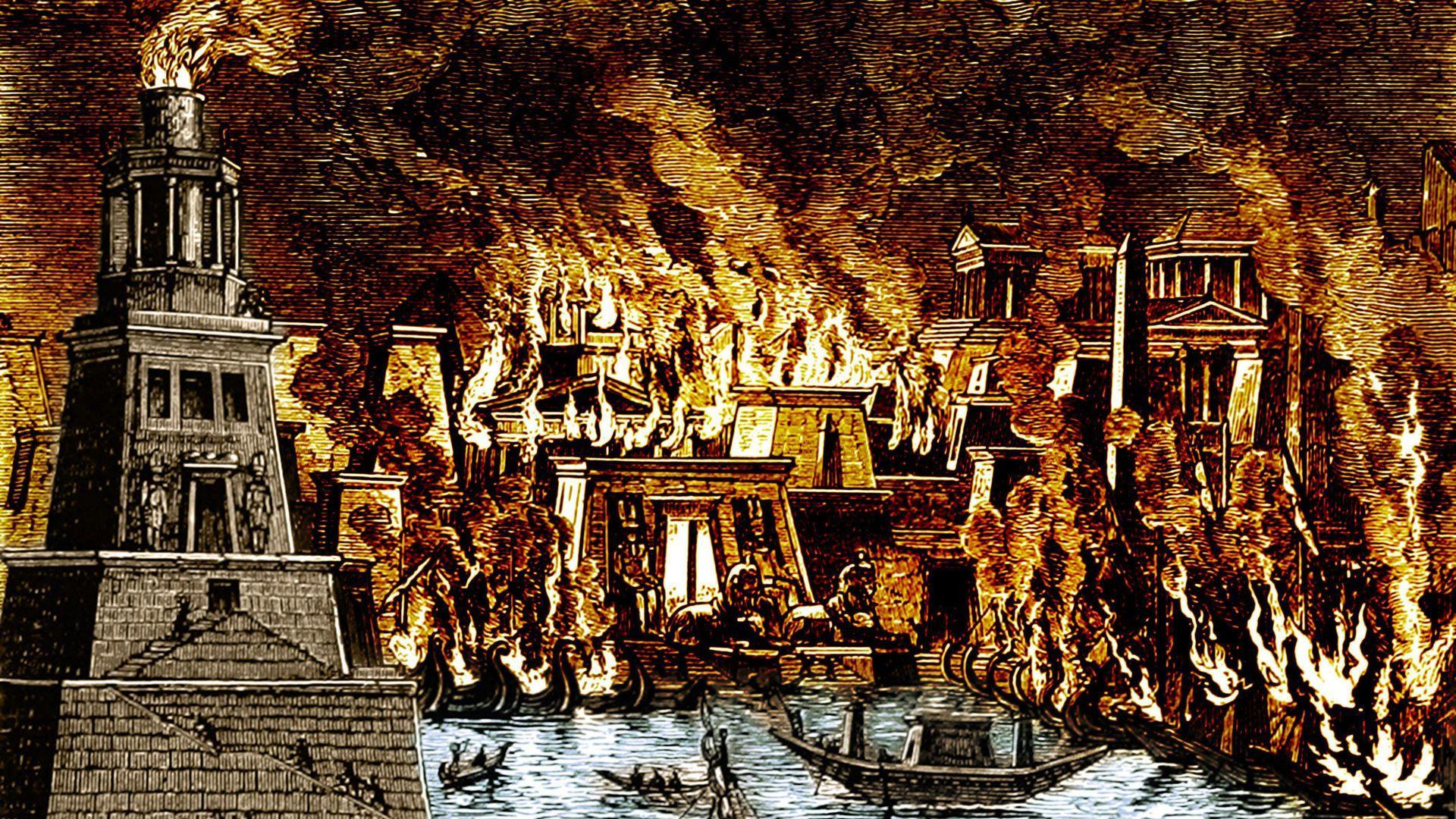 Bibliothek von Alexandria & Attilas Grab