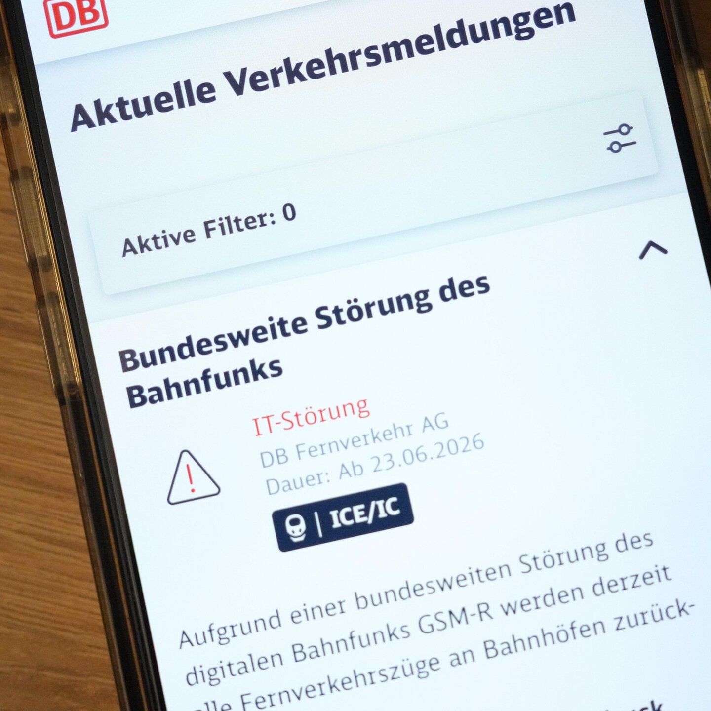 Bahnchaos mit Ansage