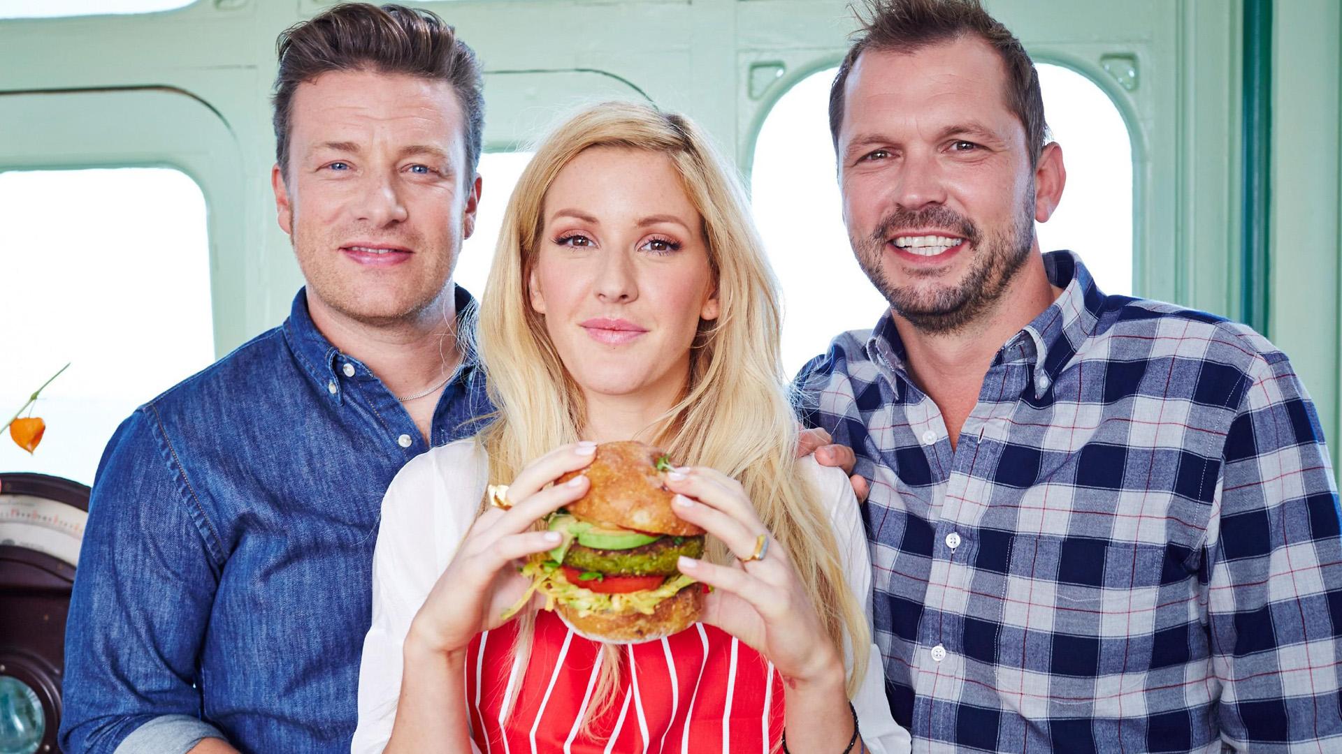 Veganer Burger mit Ellie Goulding