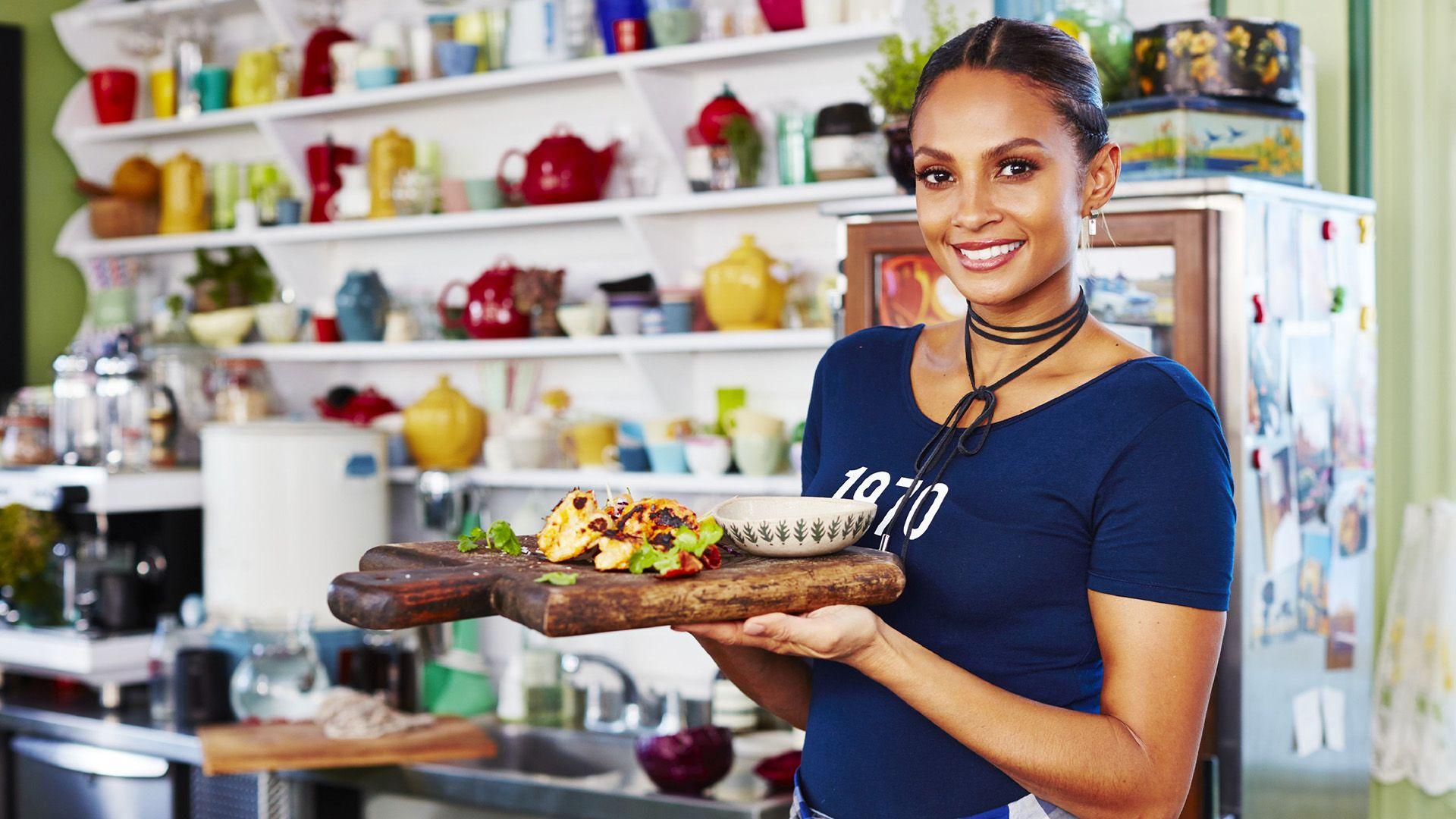 Scharfe Garnelen nach indischer Art mit Alesha Dixon