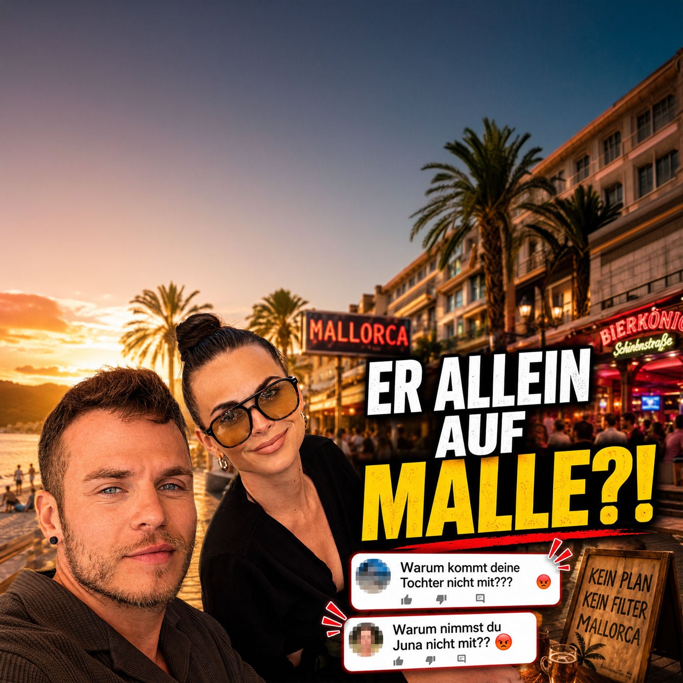 Henning war ALLEINE auf Malle… und dann eskalieren die Kommentare ungefiltert!