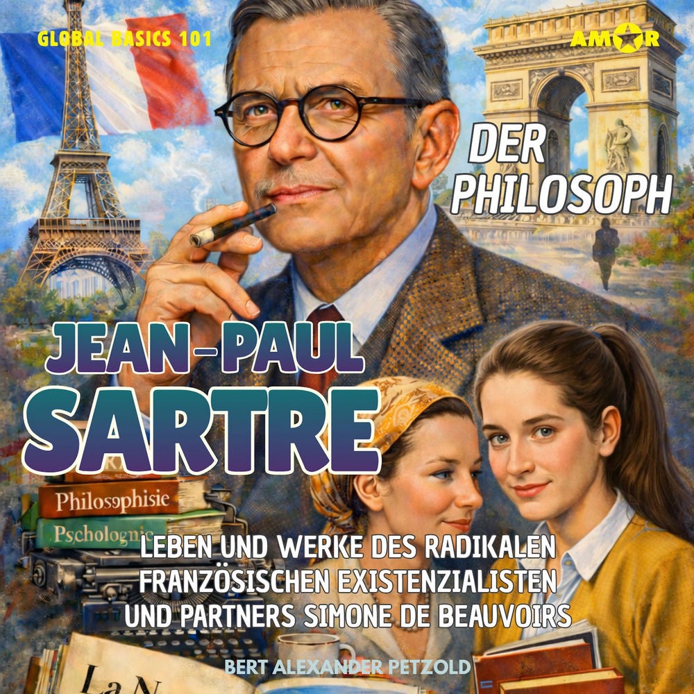 Der Philosoph Jean-Paul Sartre - Leben und Werke des radikalen französischen Existenzialisten und Partners Simone de Beauvoirs - G