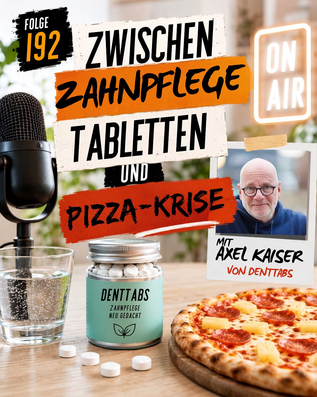 Zwischen Zahnpflegetabletten und Pizza-Krise