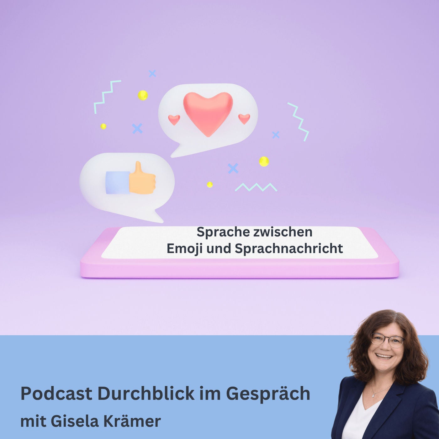 Sprache zwischen Emoji und Sprachnachricht