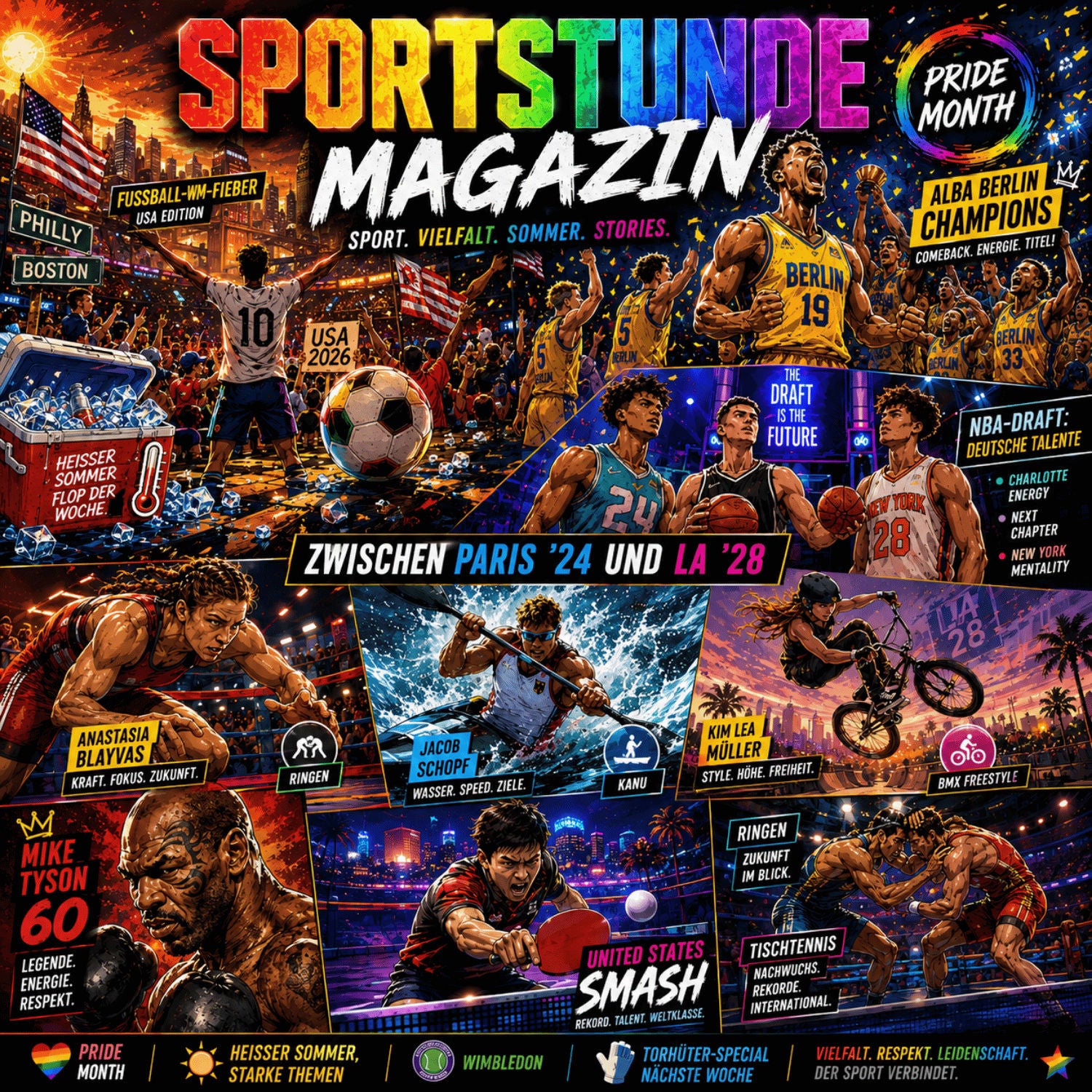 Alba-Wahnsinn, NBA-Draft, Olympia-Perspektiven und Hitze-Flop