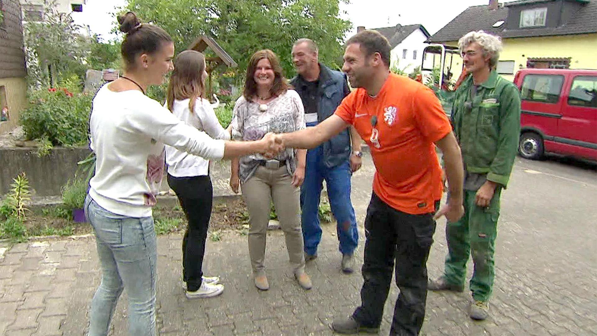 Nicole und ihre Töchter Katrin und Laura, Waldalgesheim