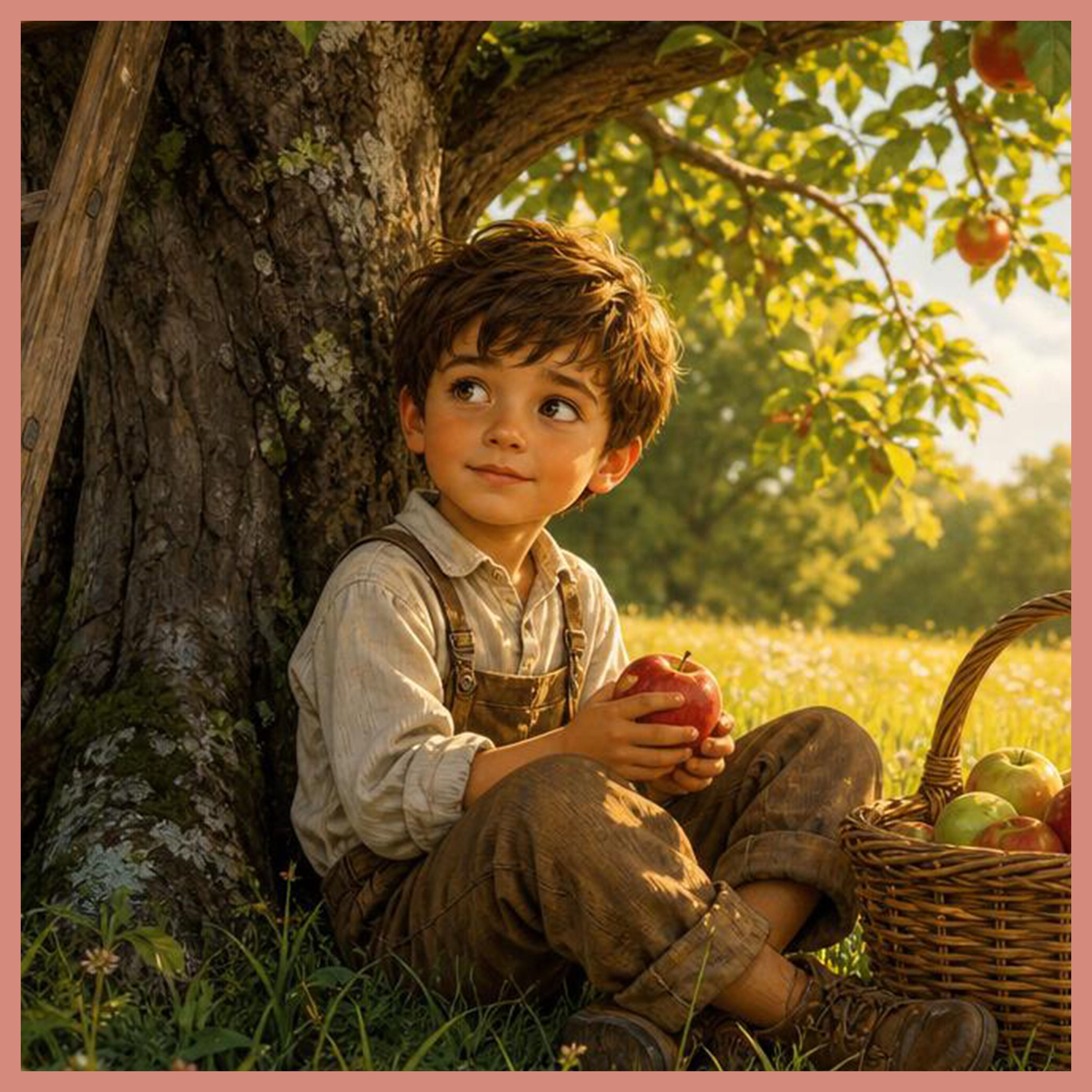 Der Apfelbaum auf der Wiese – Fantasiereise für Kinder zum Malen