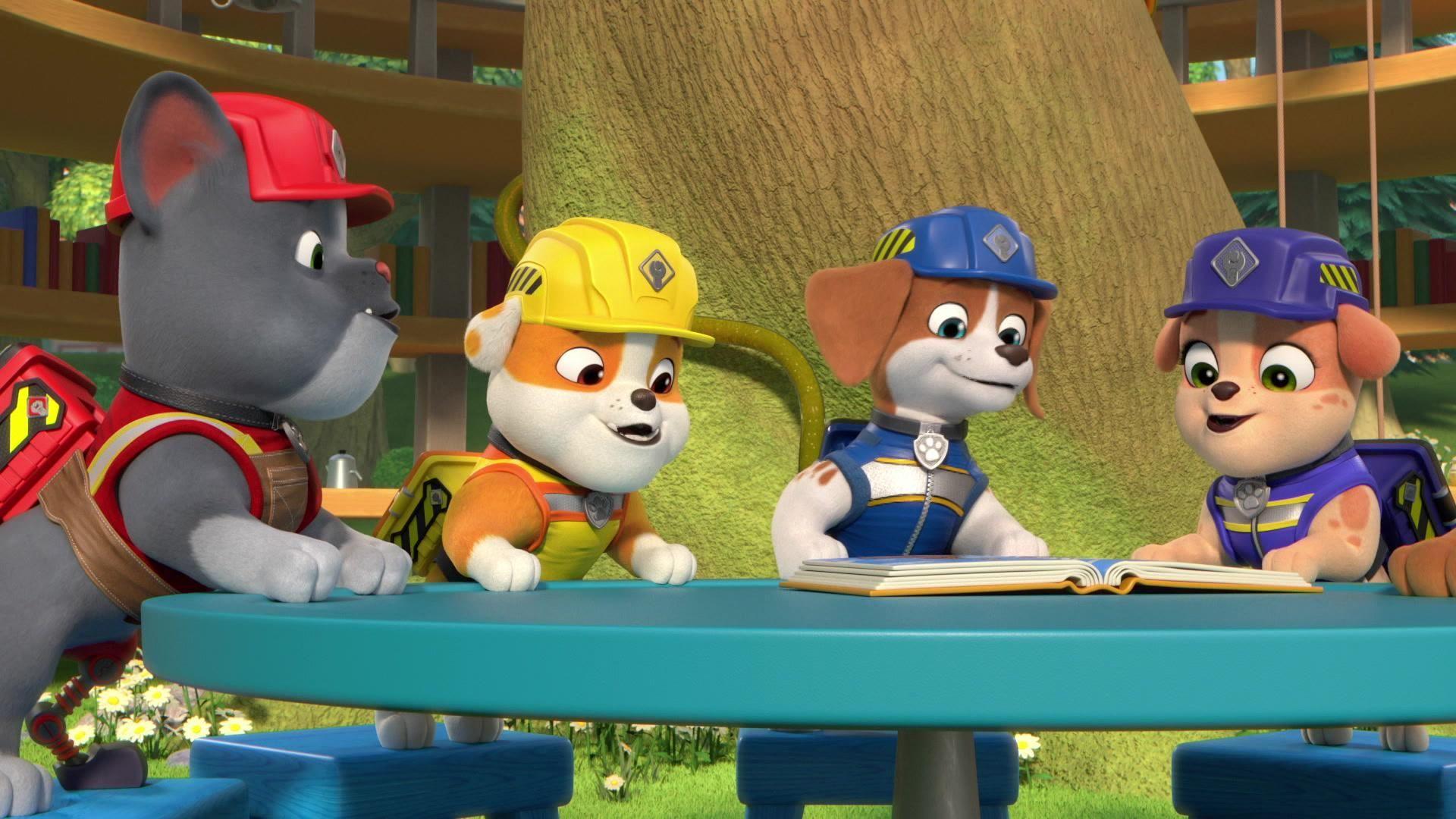 Die Crew macht bei der Bau-Olympiade mit