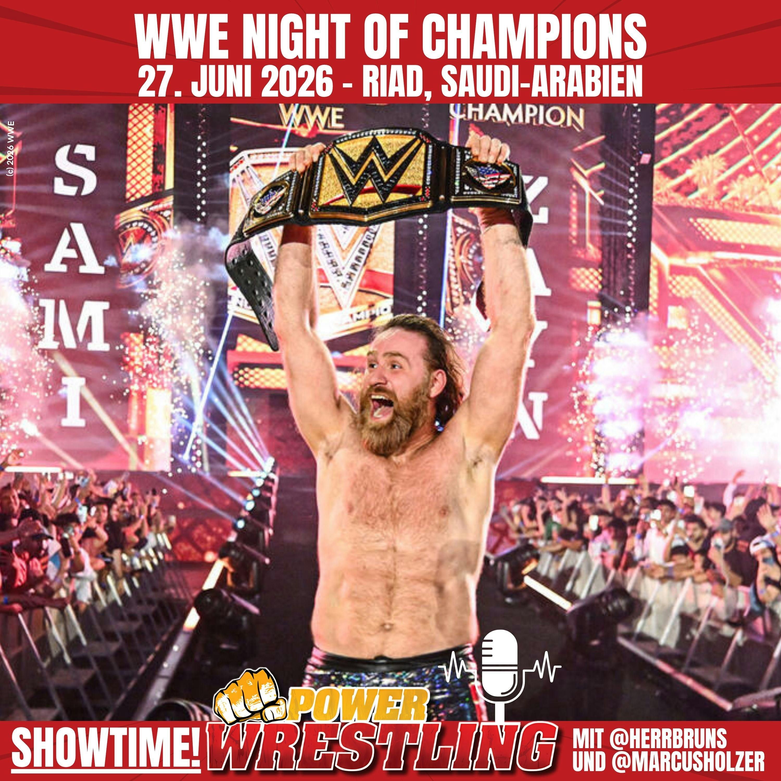 WWE Night of Champions (27.6.26) REVIEW: Titel-Hammer um Sami Zayn! King + Queen of the Ring gekrönt