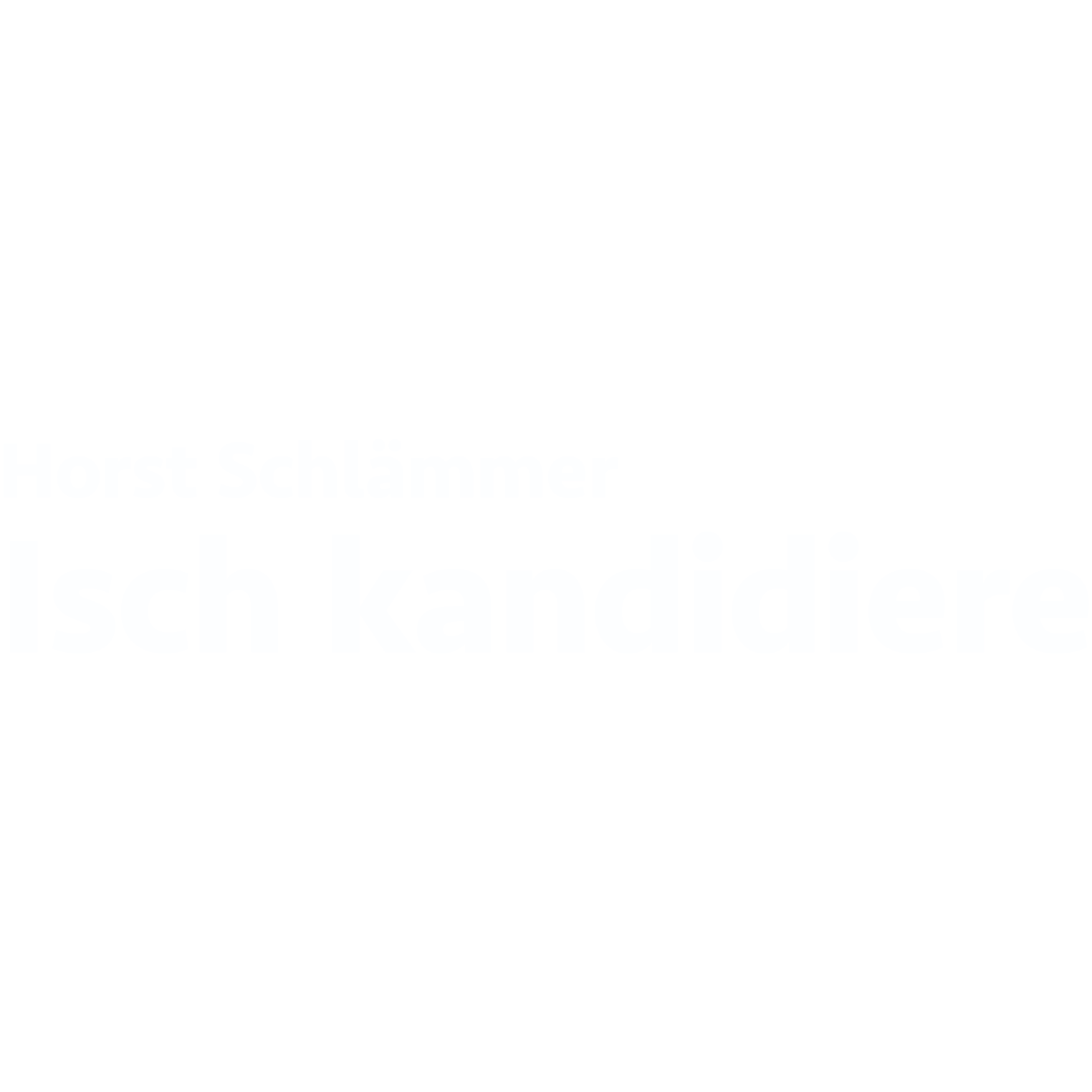 Horst Schlämmer - Isch kandidiere!