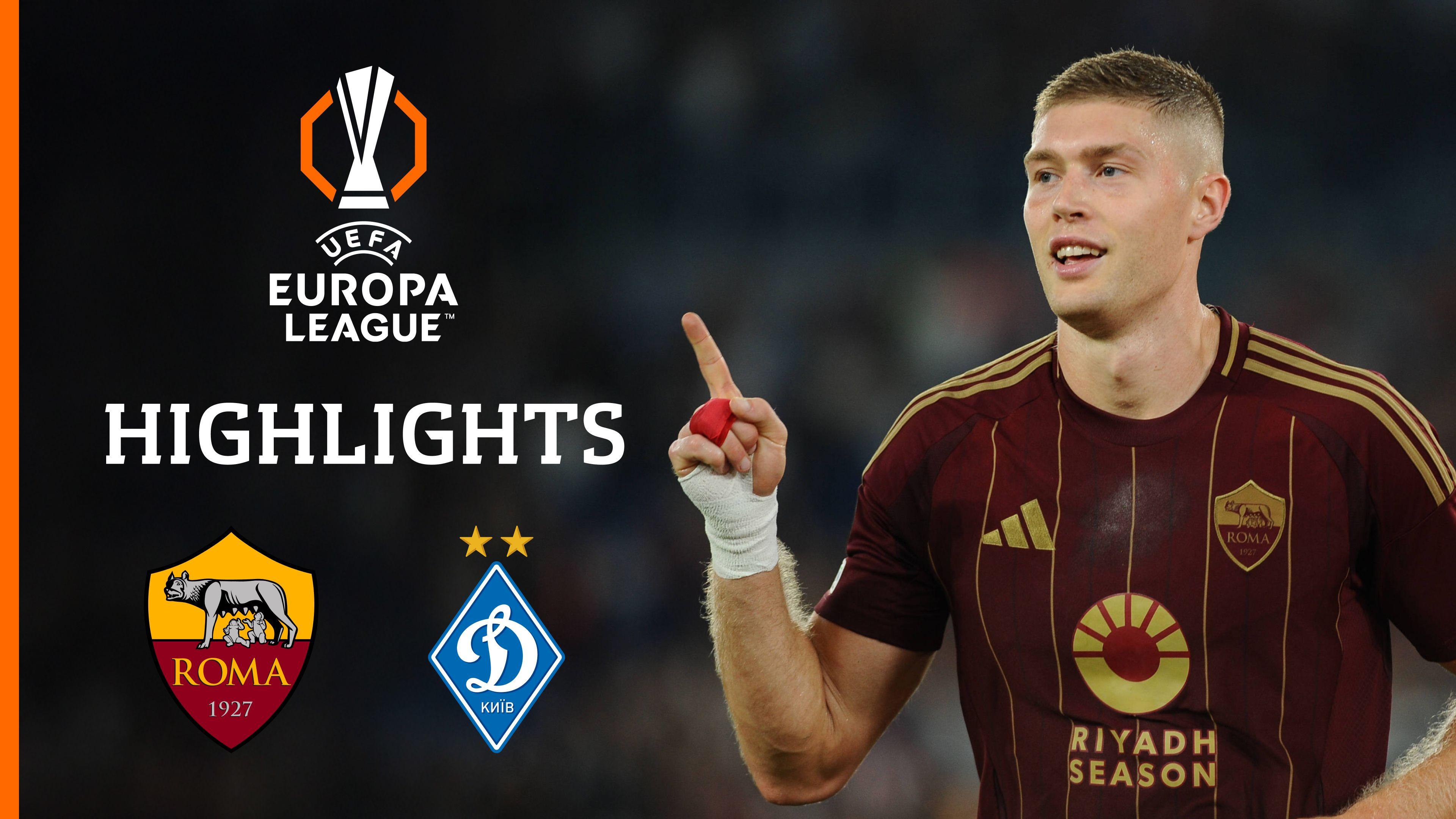 Highlights: AS Rom vs. Dynamo Kiew