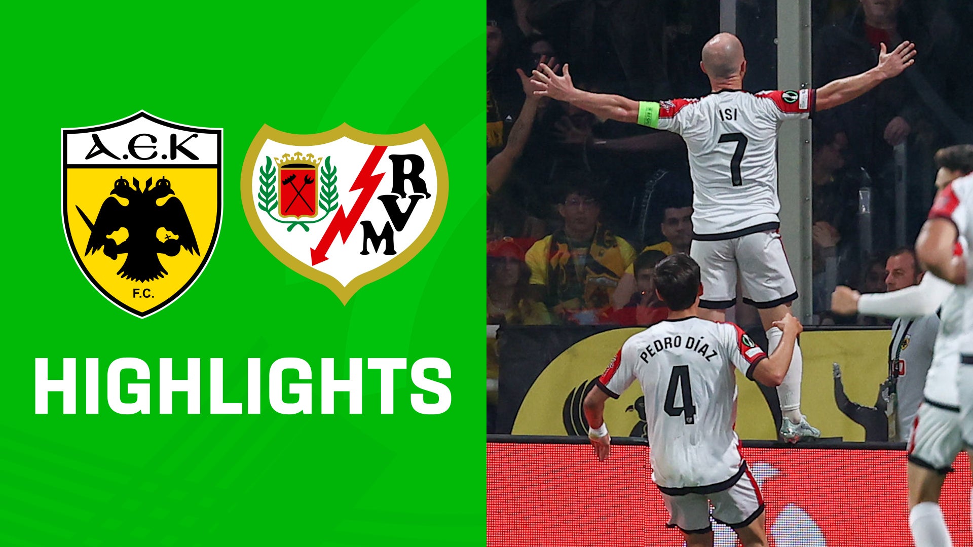 Highlights: AEK Athen vs. Rayo Vallecano
