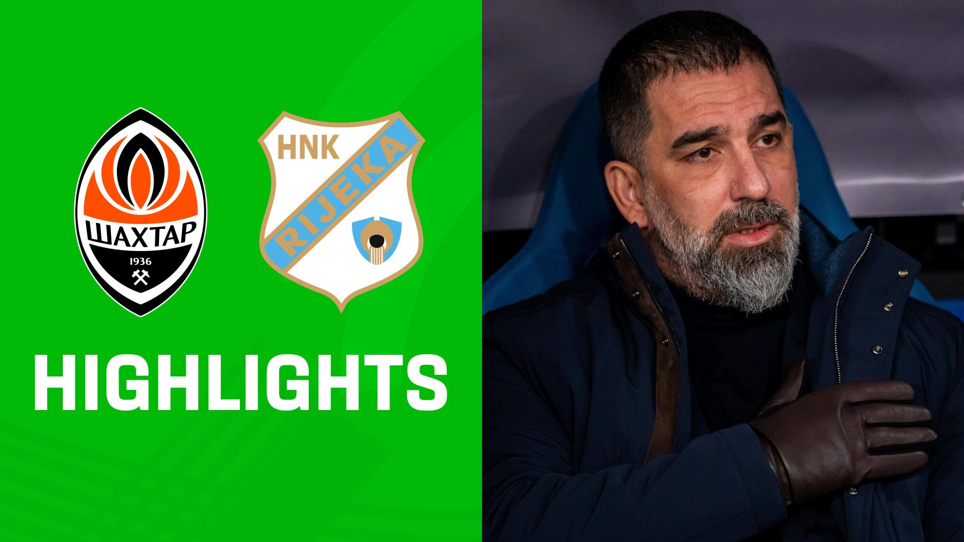 Highlights: Schachtar Donezk vs. HNK Rijeka