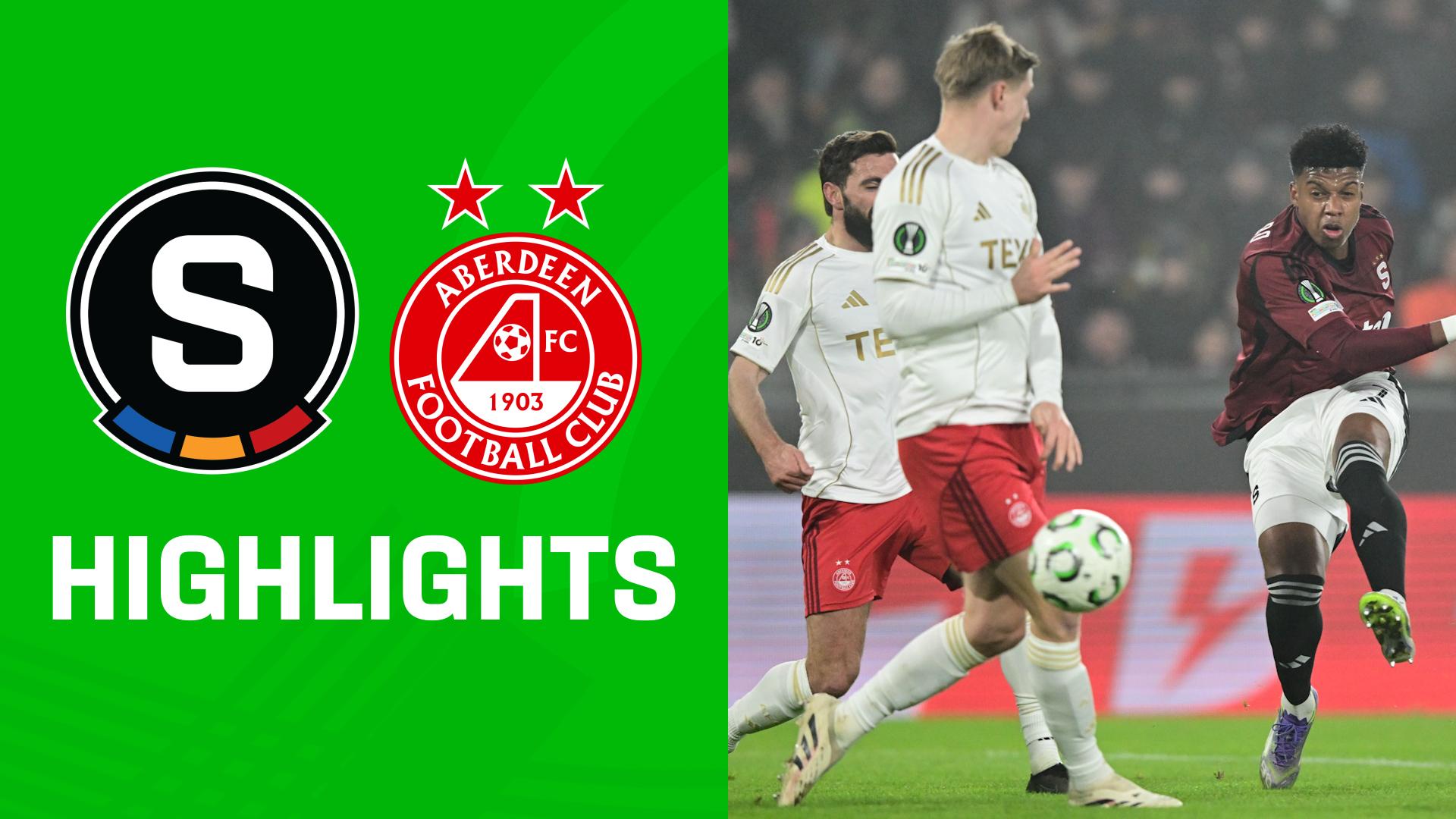 Highlights: Sparta Prag vs. FC Aberdeen
