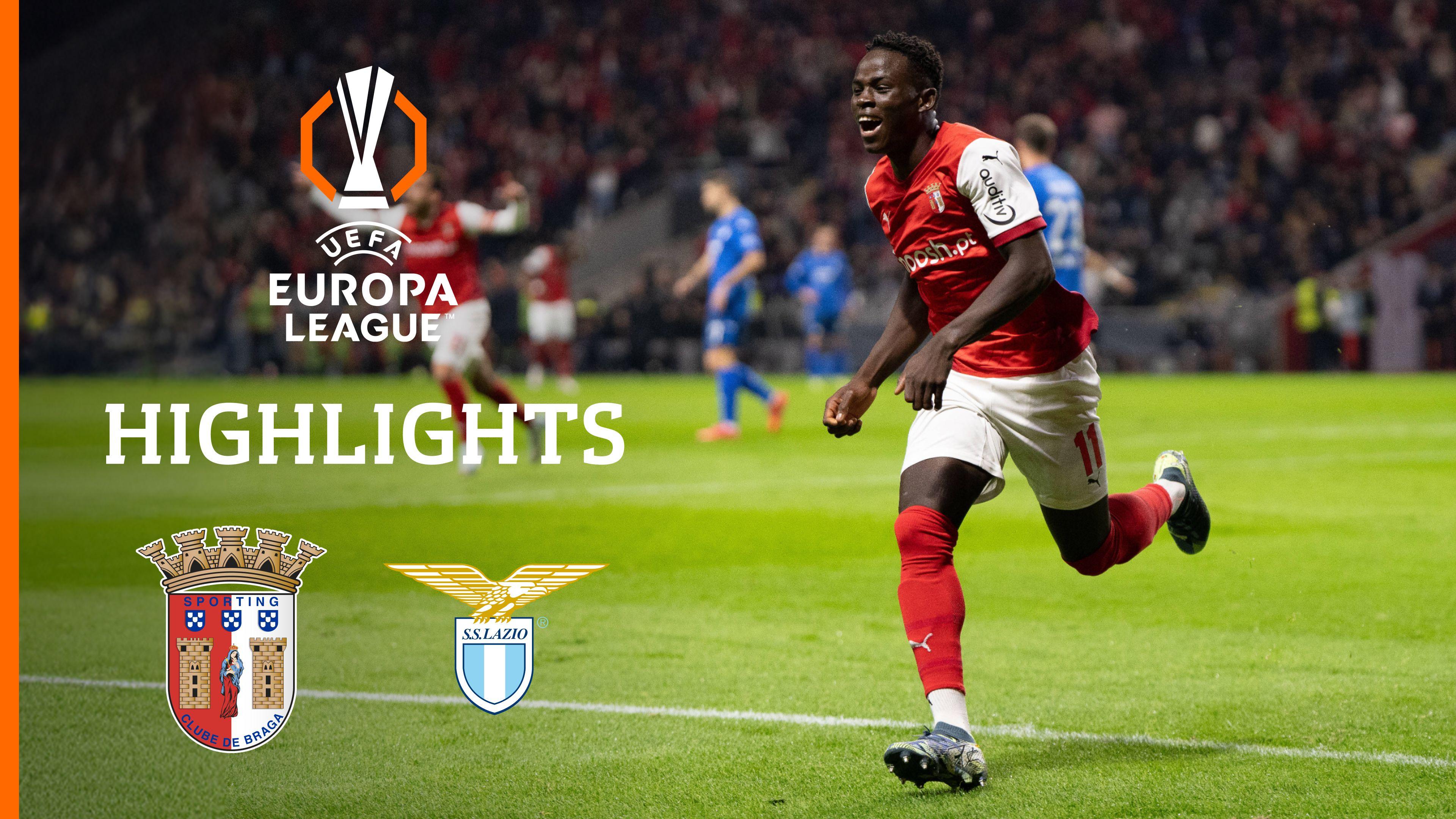 Highlights: Sporting Braga vs. Lazio Rom