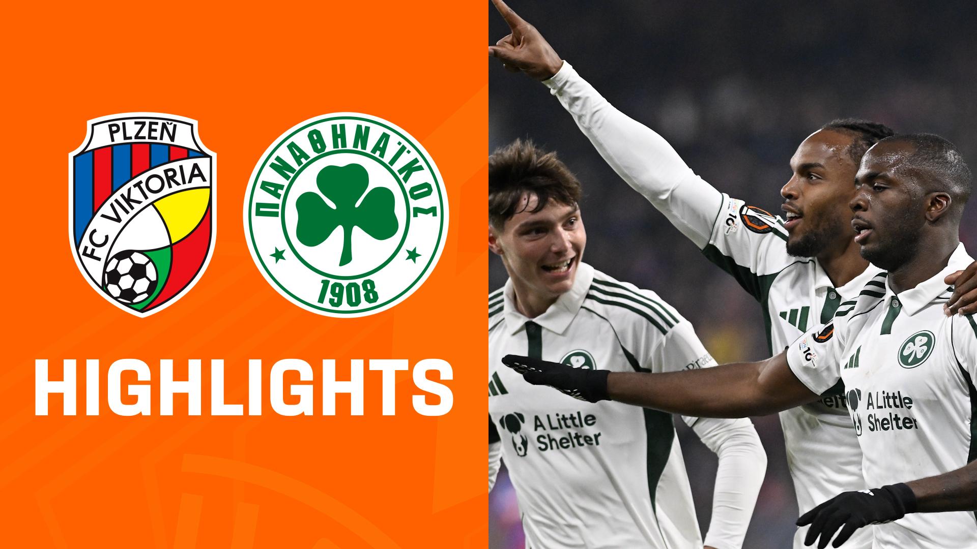 Highlights: Viktoria Pilsen vs. Panathinaikos Athen
