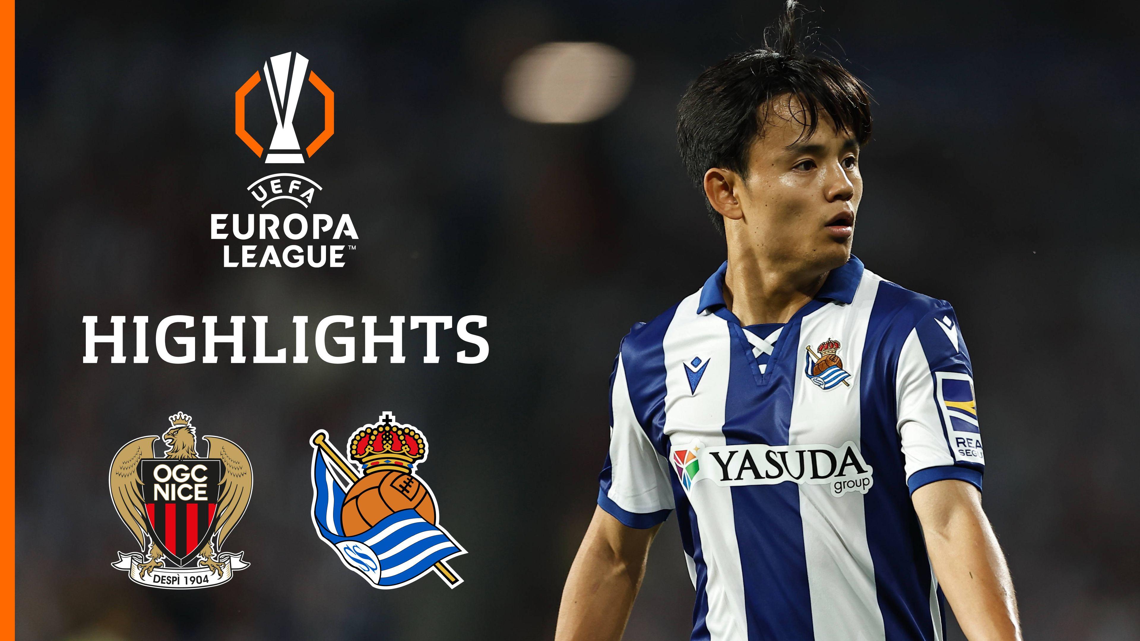 Highlights: OGC Nizza vs. Real Sociedad San Sebastian