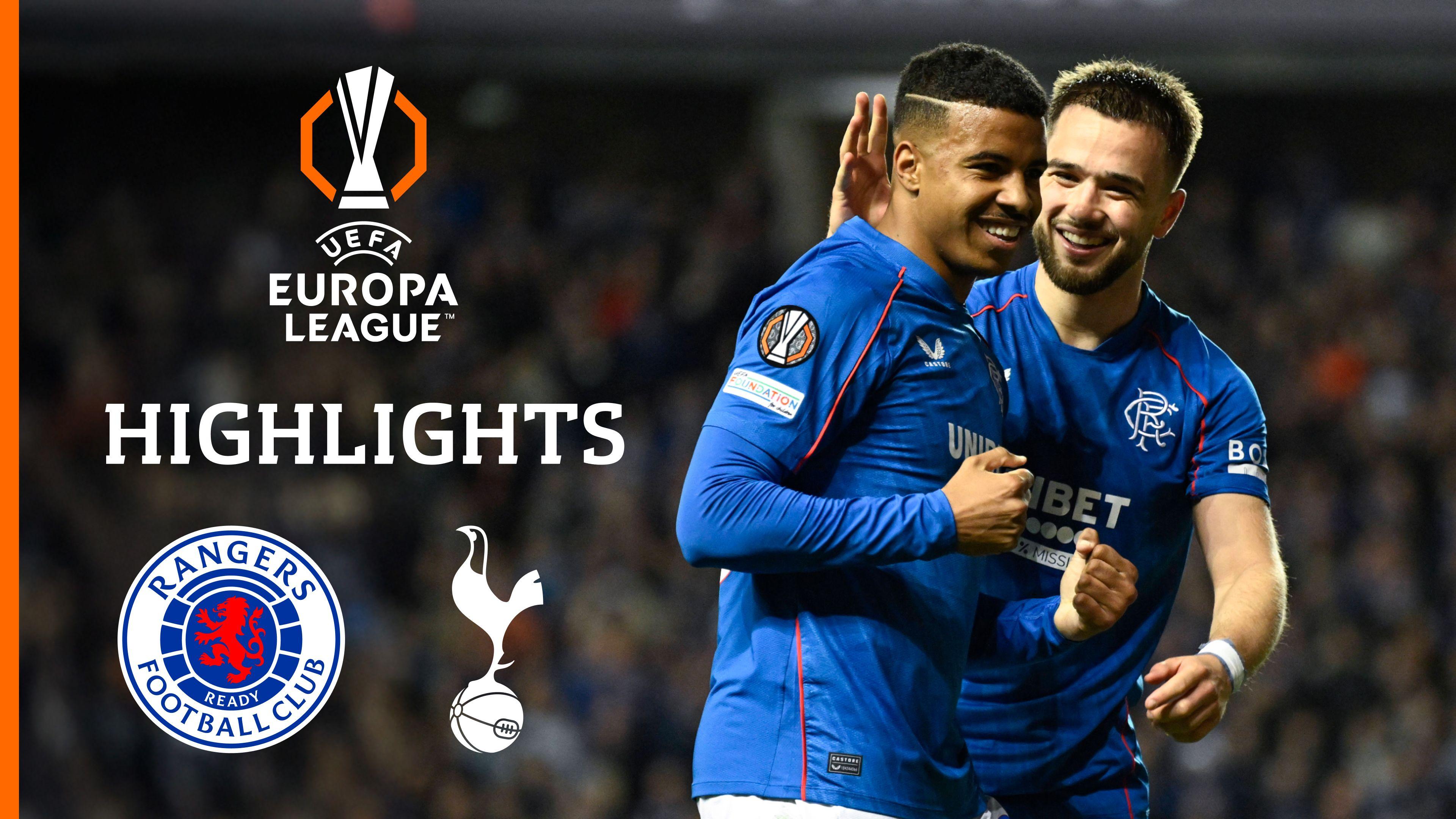 Highlights: Glasgow Rangers vs. Tottenham Hotspur