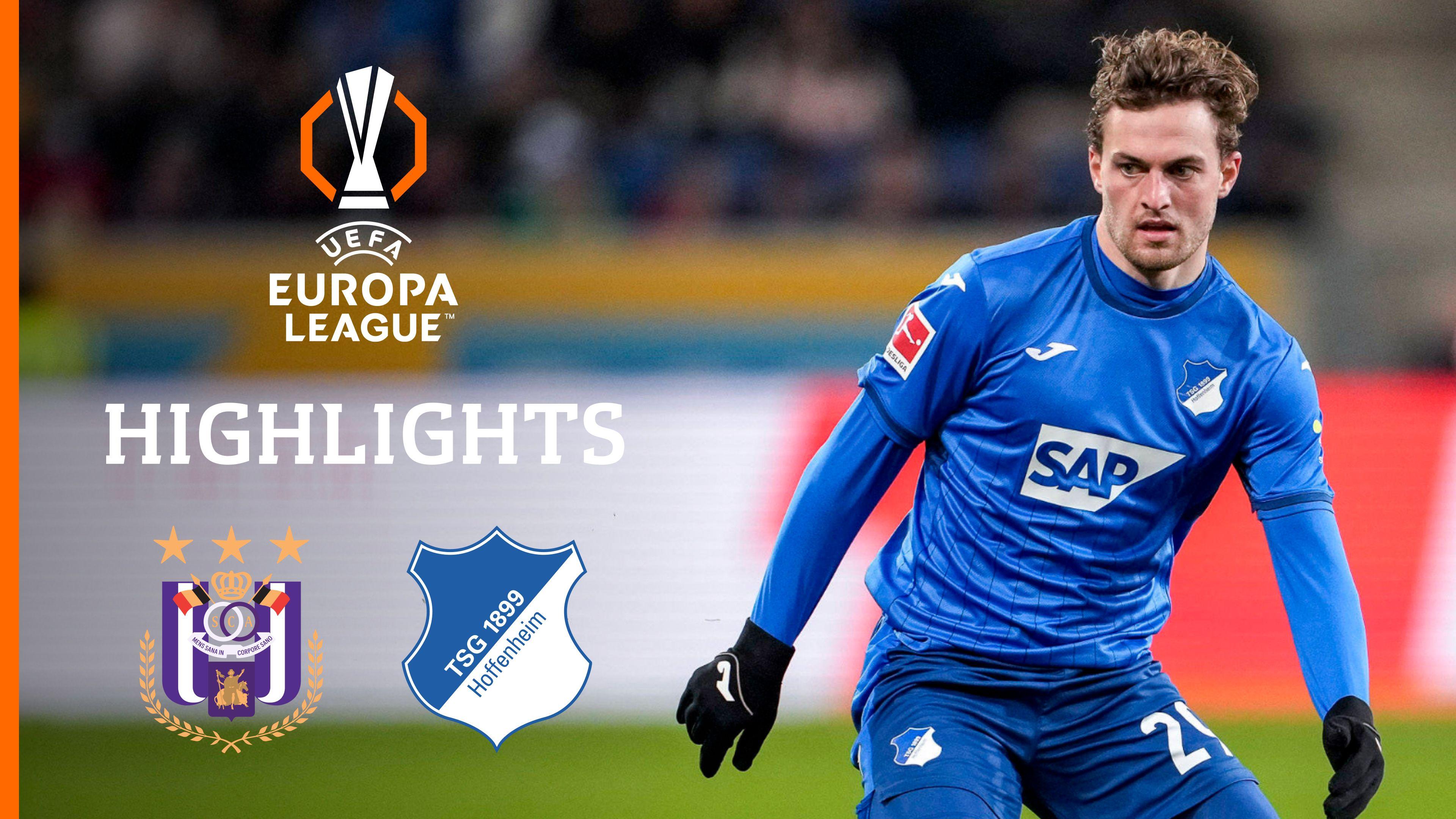 Highlights: RSC Anderlecht vs. TSG 1899 Hoffenheim