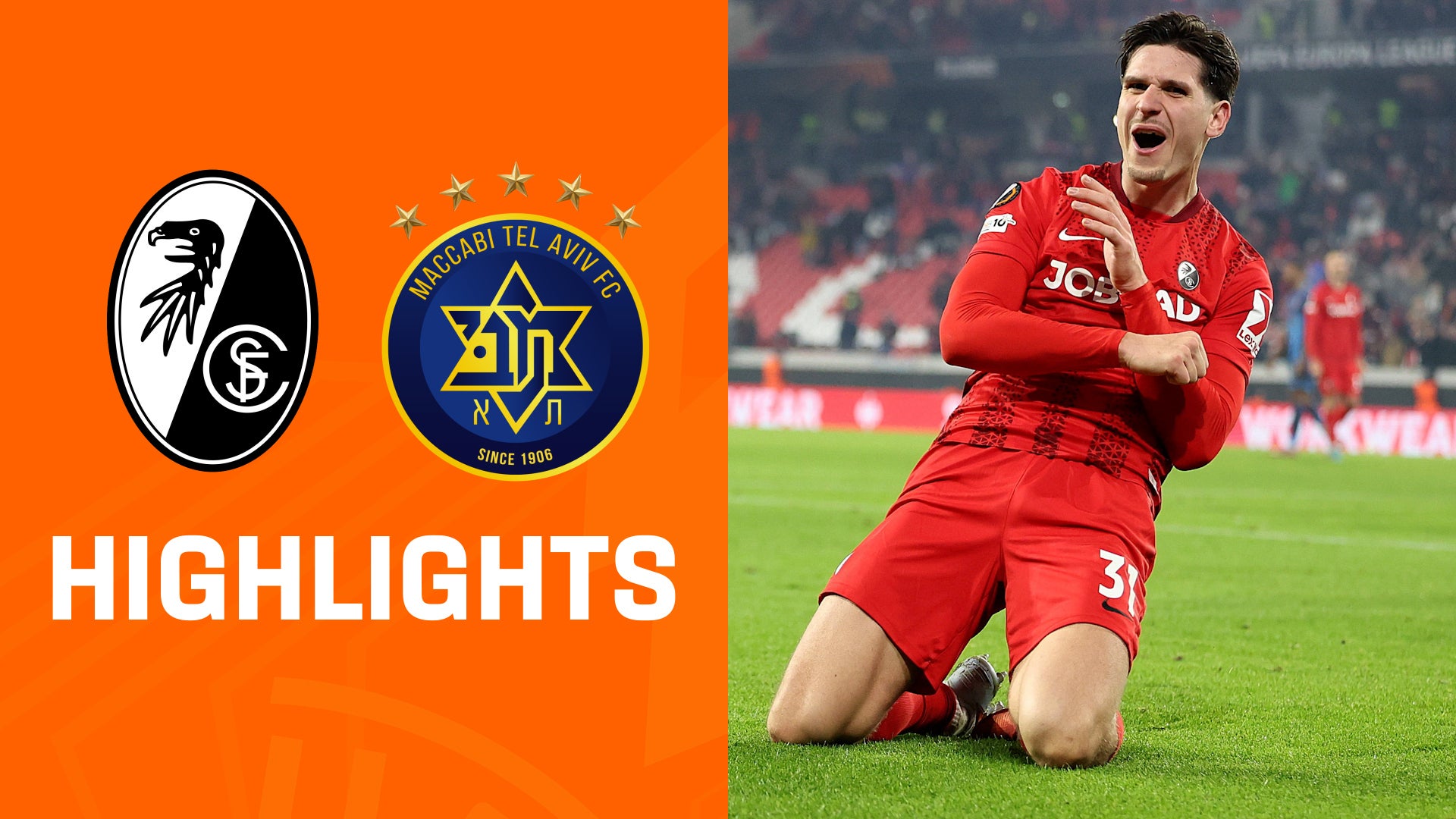 Highlights: SC Freiburg vs. Maccabi Tel-Aviv