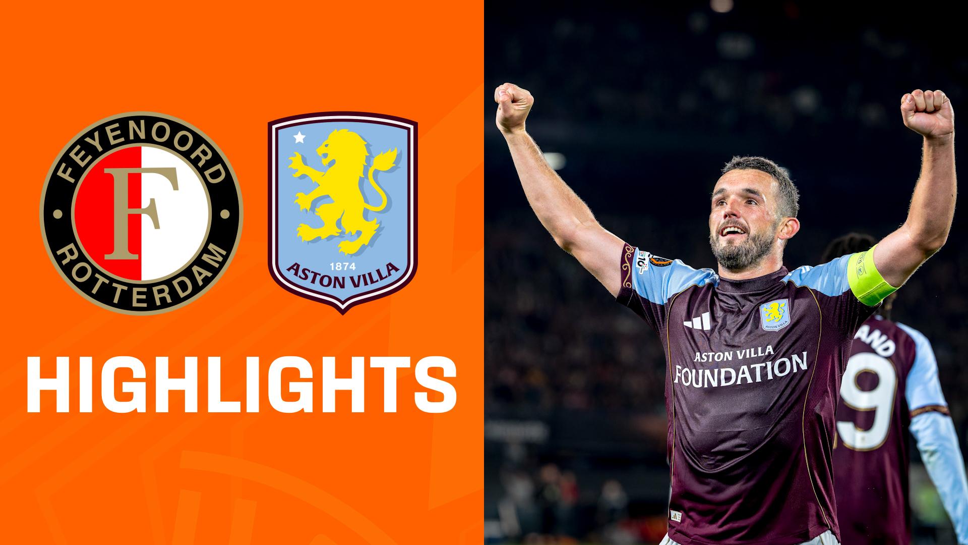 Highlights: Feyenoord Rotterdam vs. Aston Villa