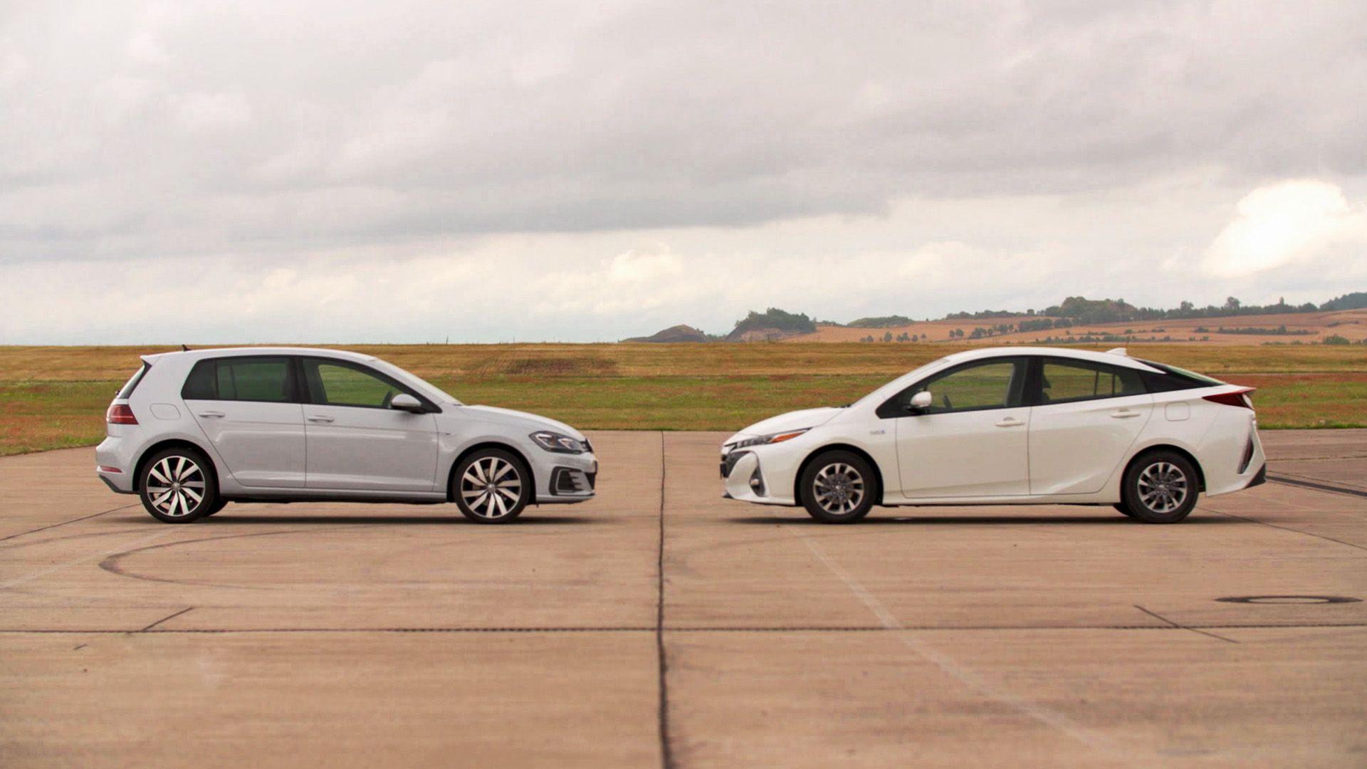 Thema u.a.: Vergleichstest Golf e vs. Toyota Prius