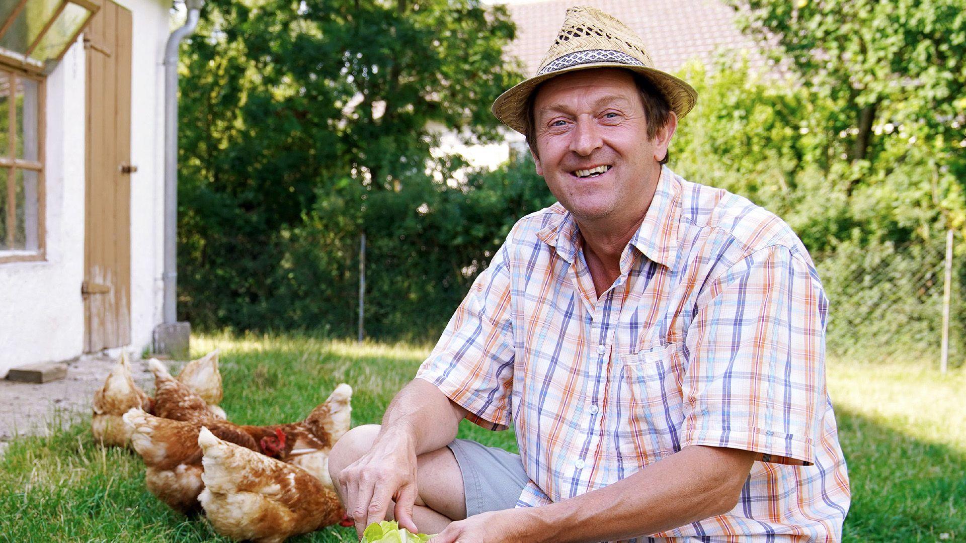 Die Damen besuchen die Bauern