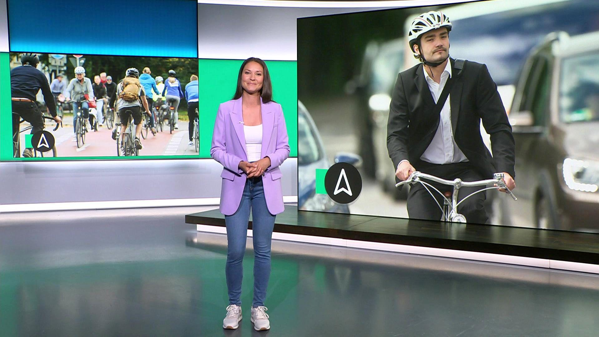 Thema u. a.: Berufspendler - mit dem Fahrrad ins Büro