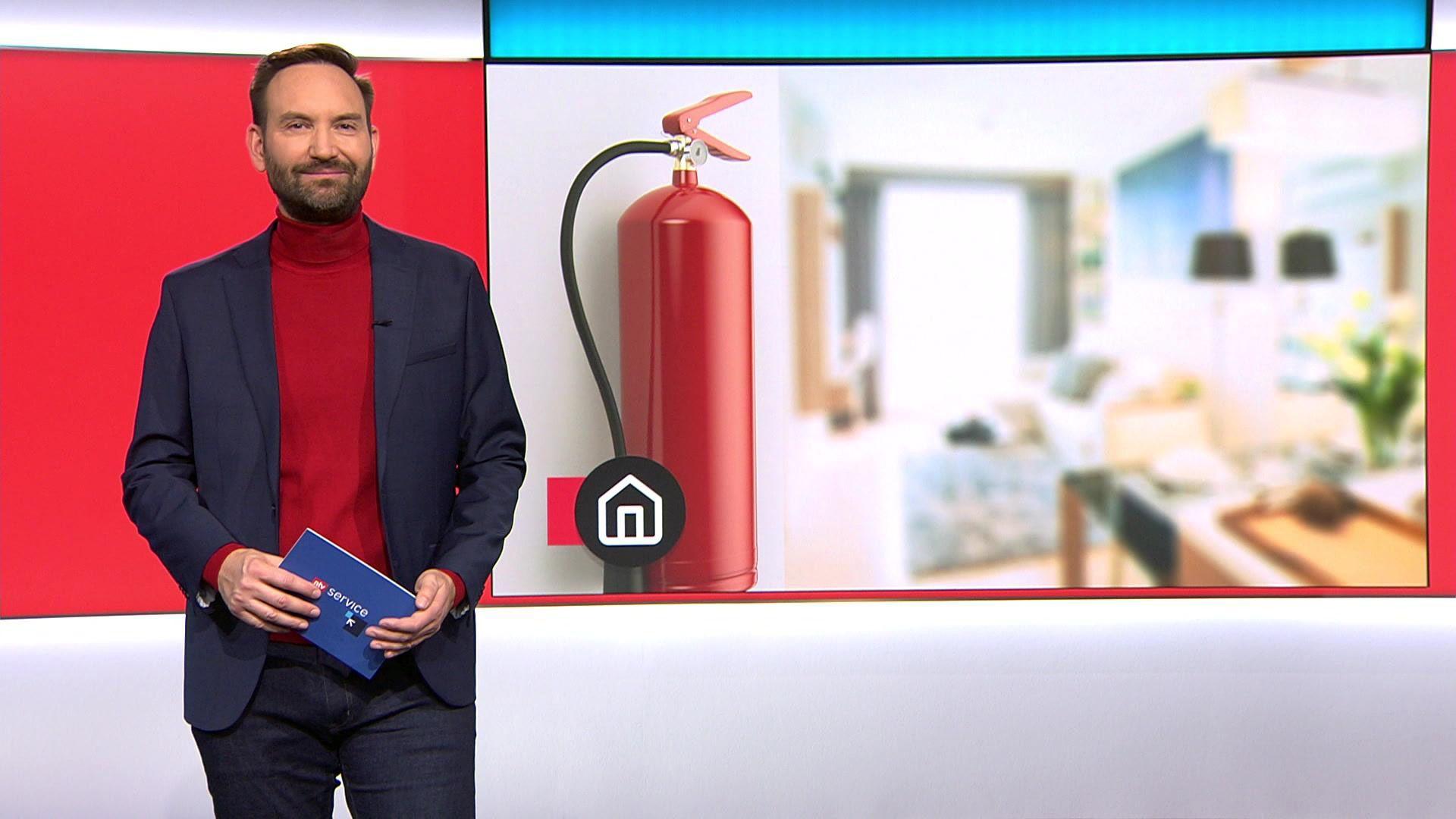 Thema u. a.: Feuerlöscher, Heizdecke & Co. - Was hilft am besten bei kleinen Wohnungsbränden?