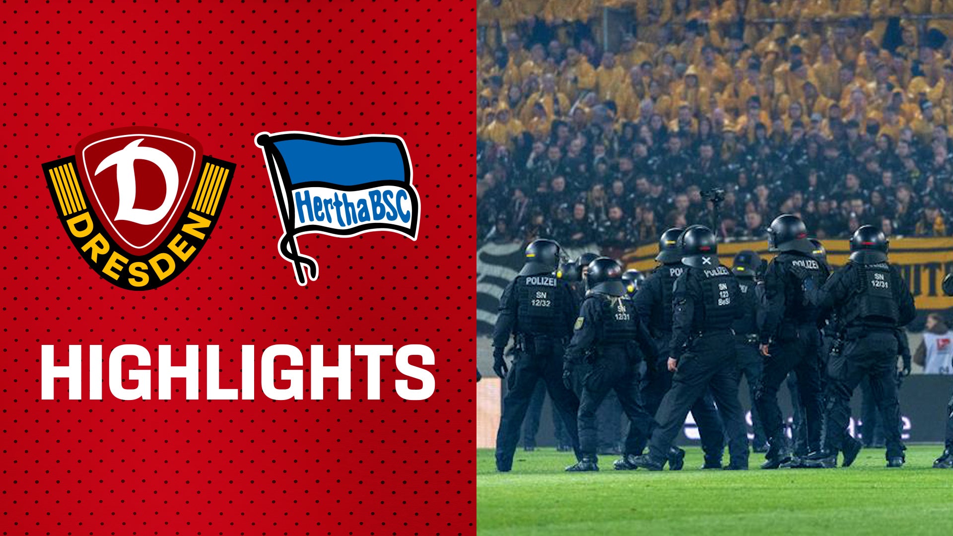 Spiel unterbrochen: Fan-Eskalation in Dresden