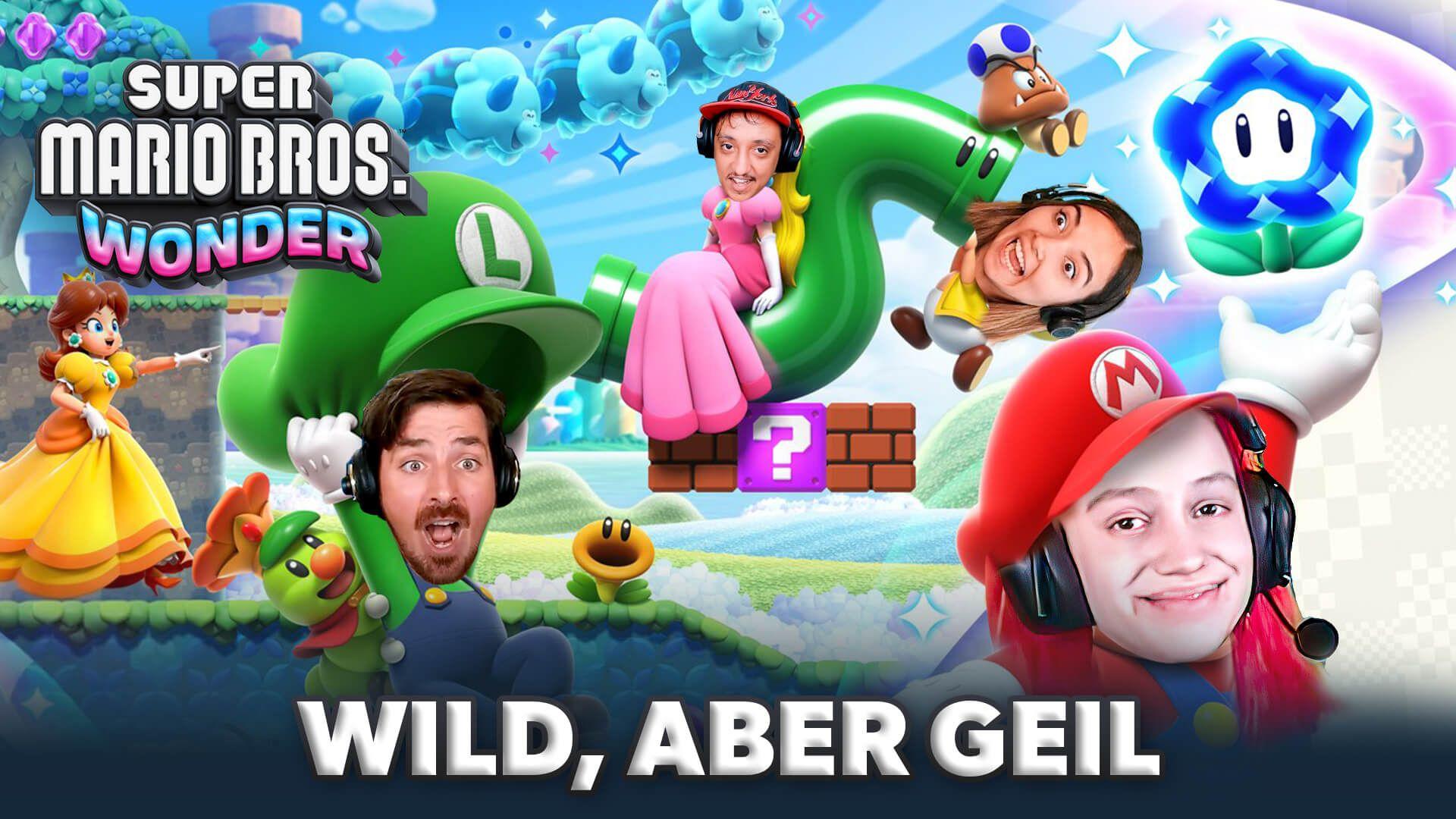 Ausraster! Zu viert Super Mario Bros Wonder ist nur wild!