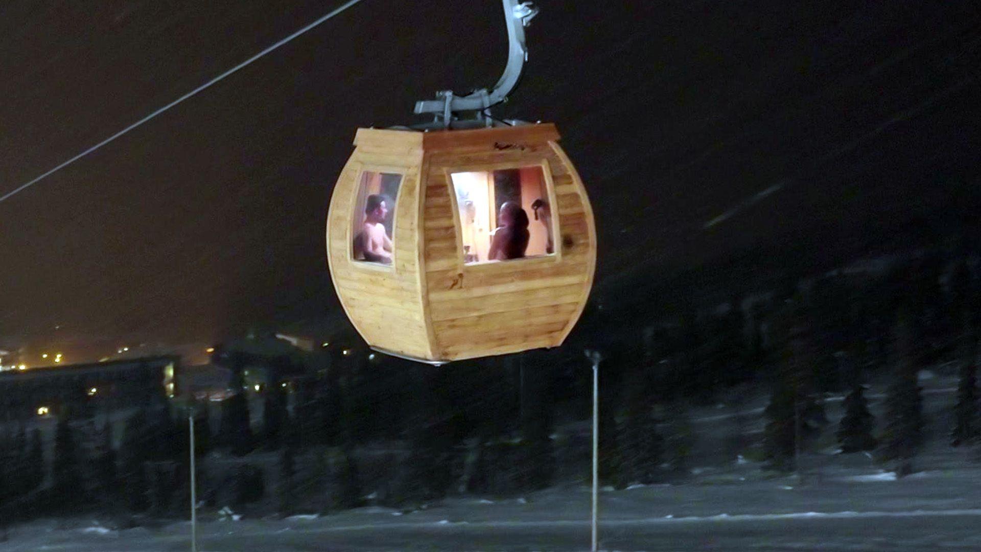 Thema u.a.: Technik hinter der Sauna Gondel
