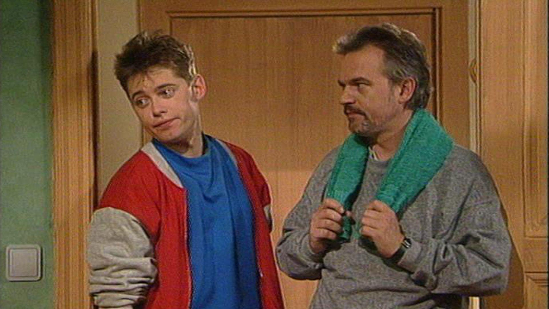 Daniel ist dem Wettrennen mit Lukas nicht gewachsen.