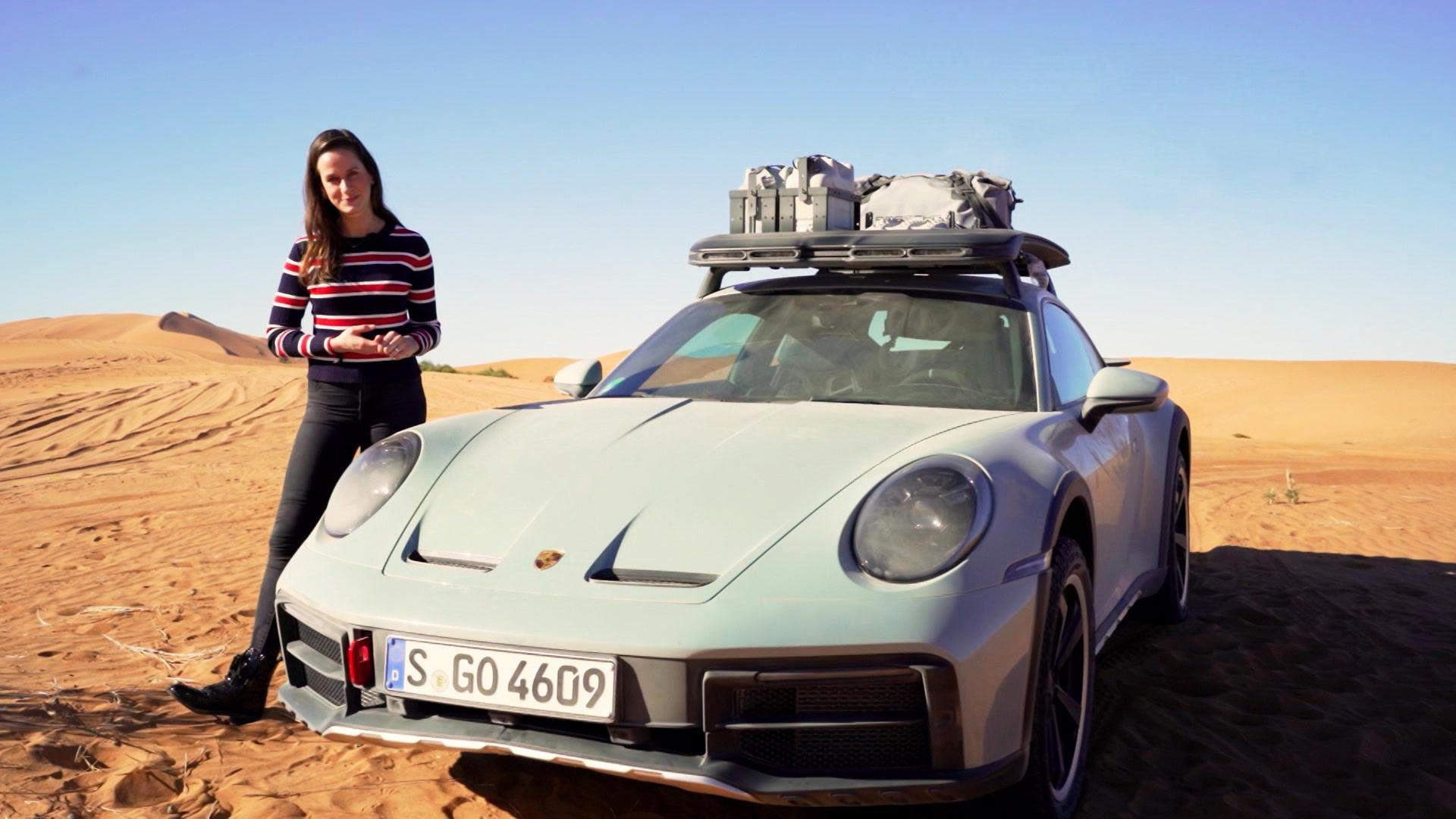 Thema u. a.: Wüstenfuchs aus Zuffenhausen - Helena geht mit dem Porsche 911 Dakar Offroad